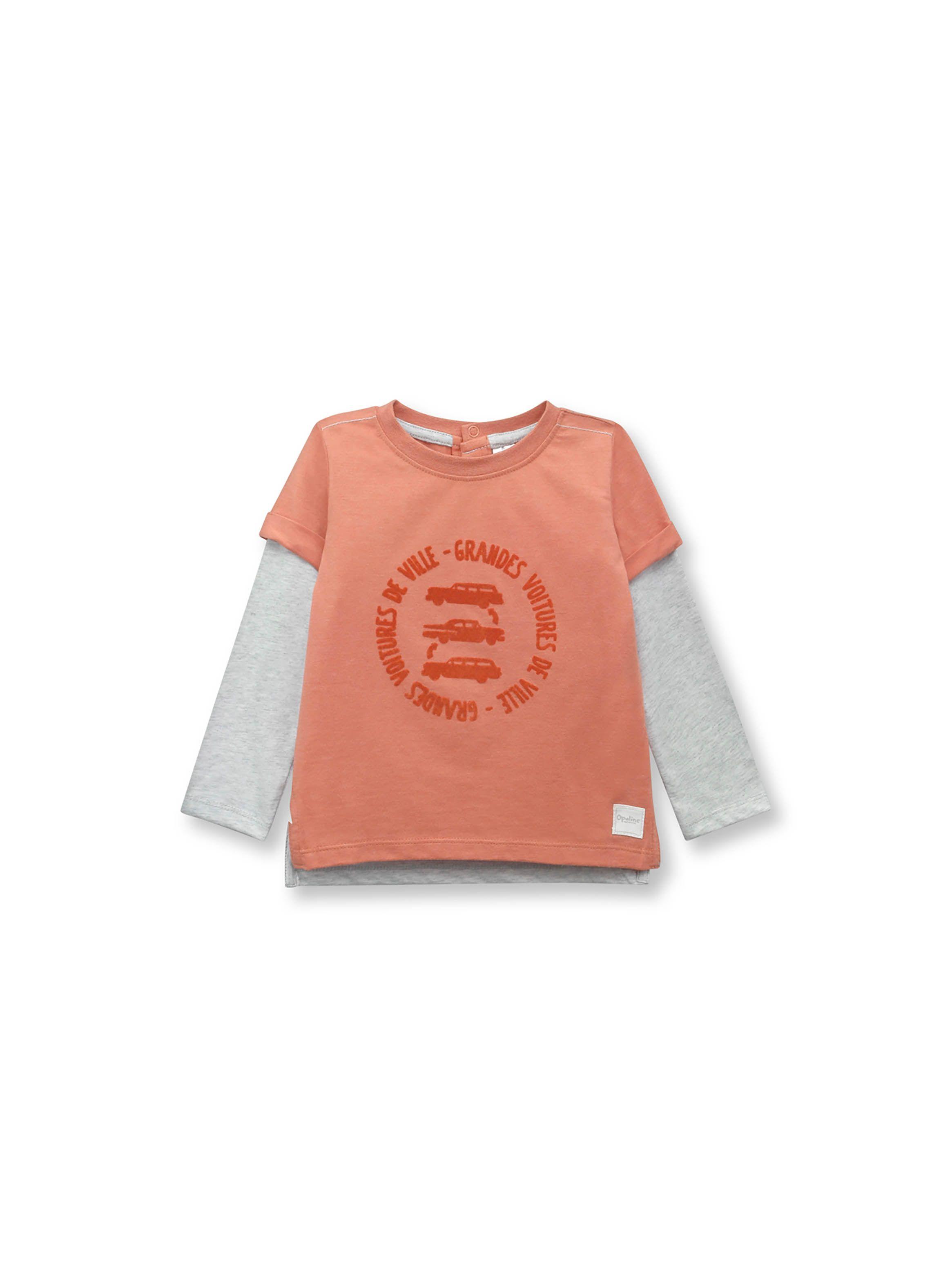 Polera Niño Rojo Brillante (6M A 4A) Opaline-0