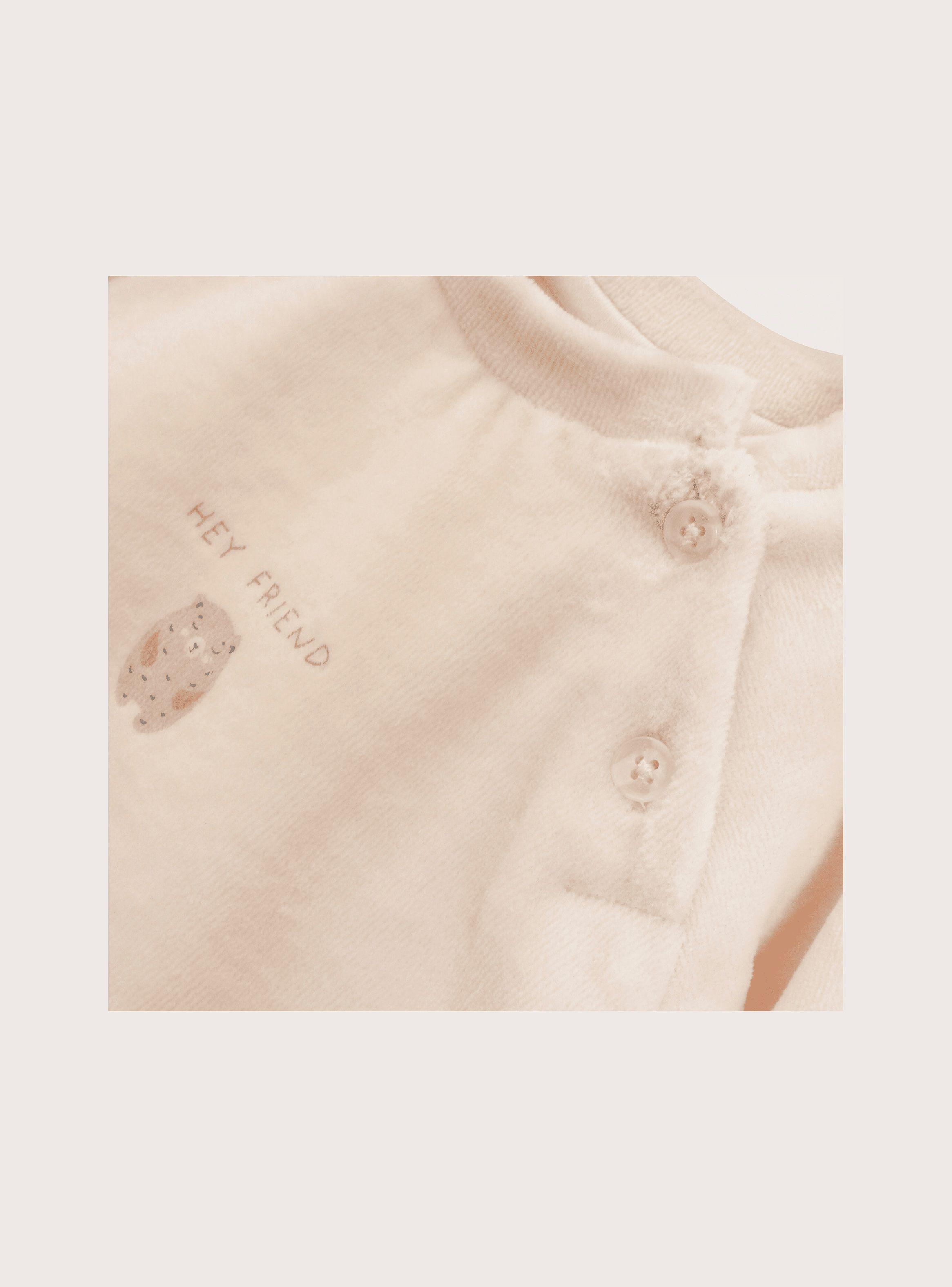 Conjunto de polerón y pantalón verde para bebé-3