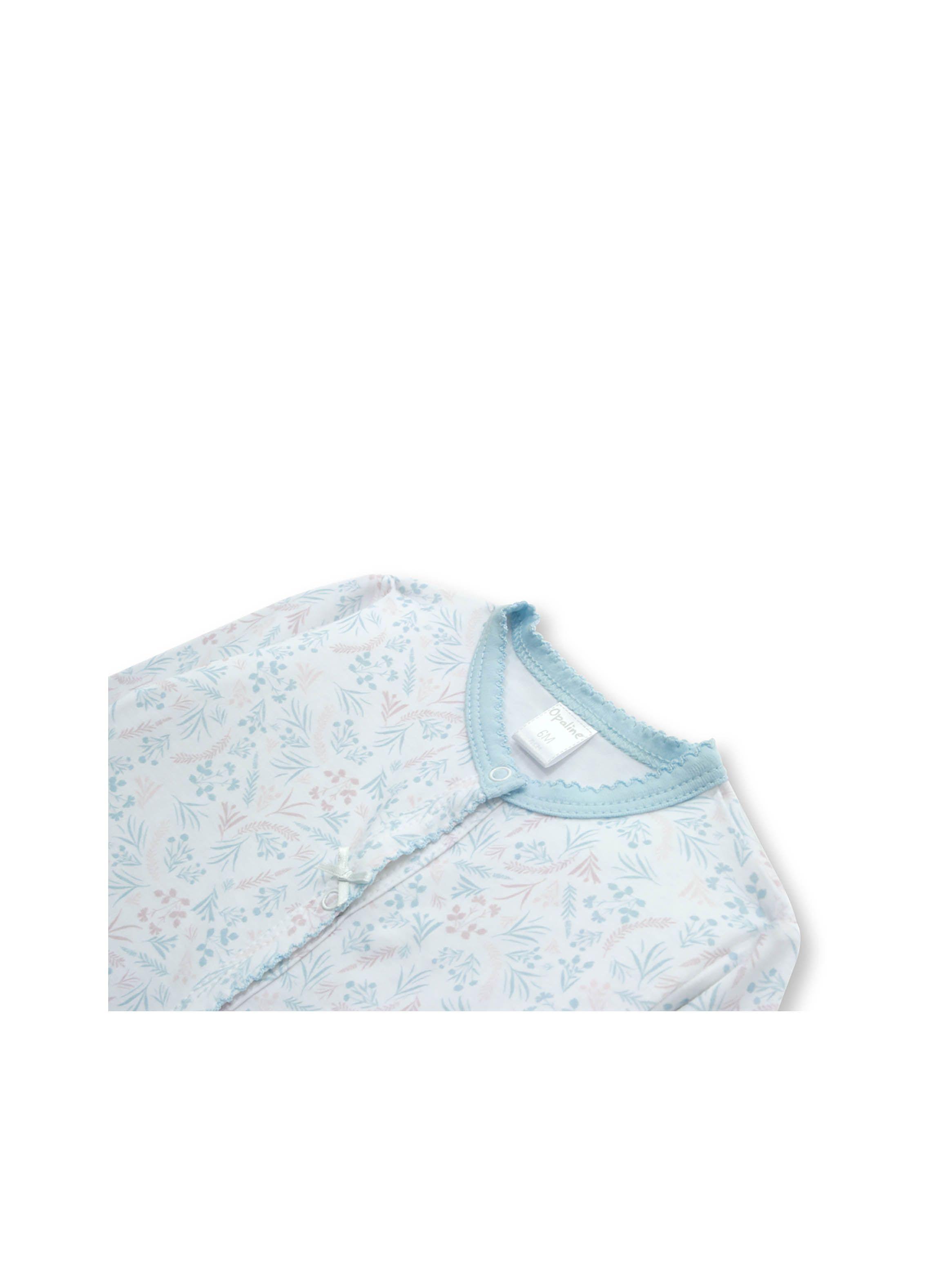 Pijama Niña Celeste (recién nacido a 12 meses) OPALINE-2
