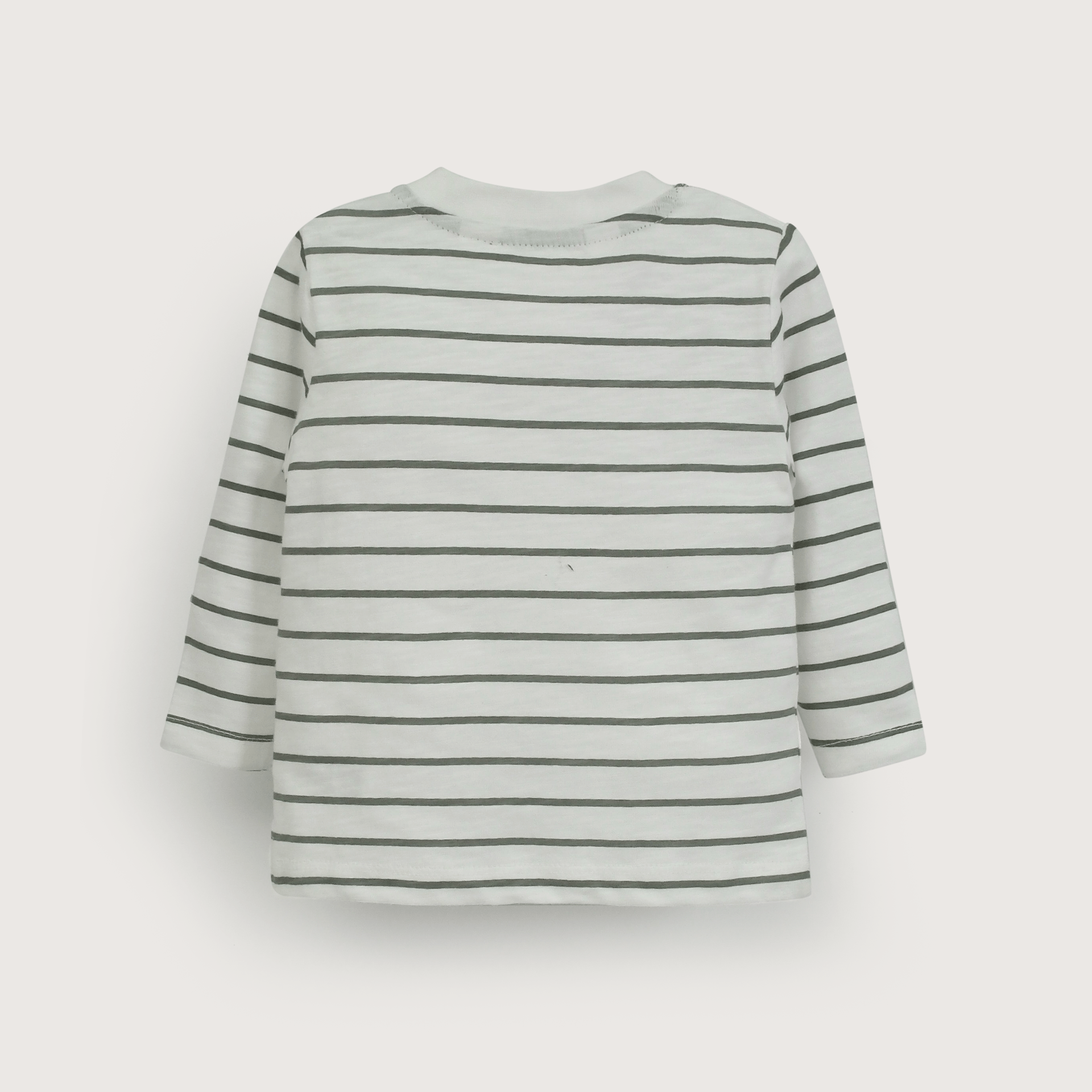 Polera blanca con rayas de niño-2