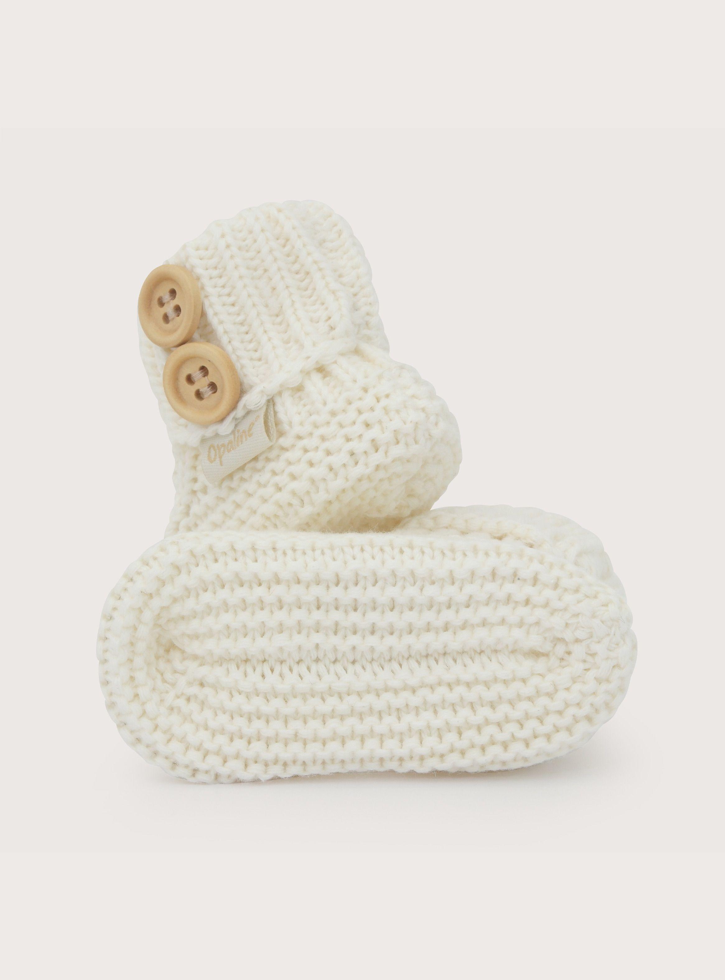Zapato Tejido Bebe Unisex Blanco-2