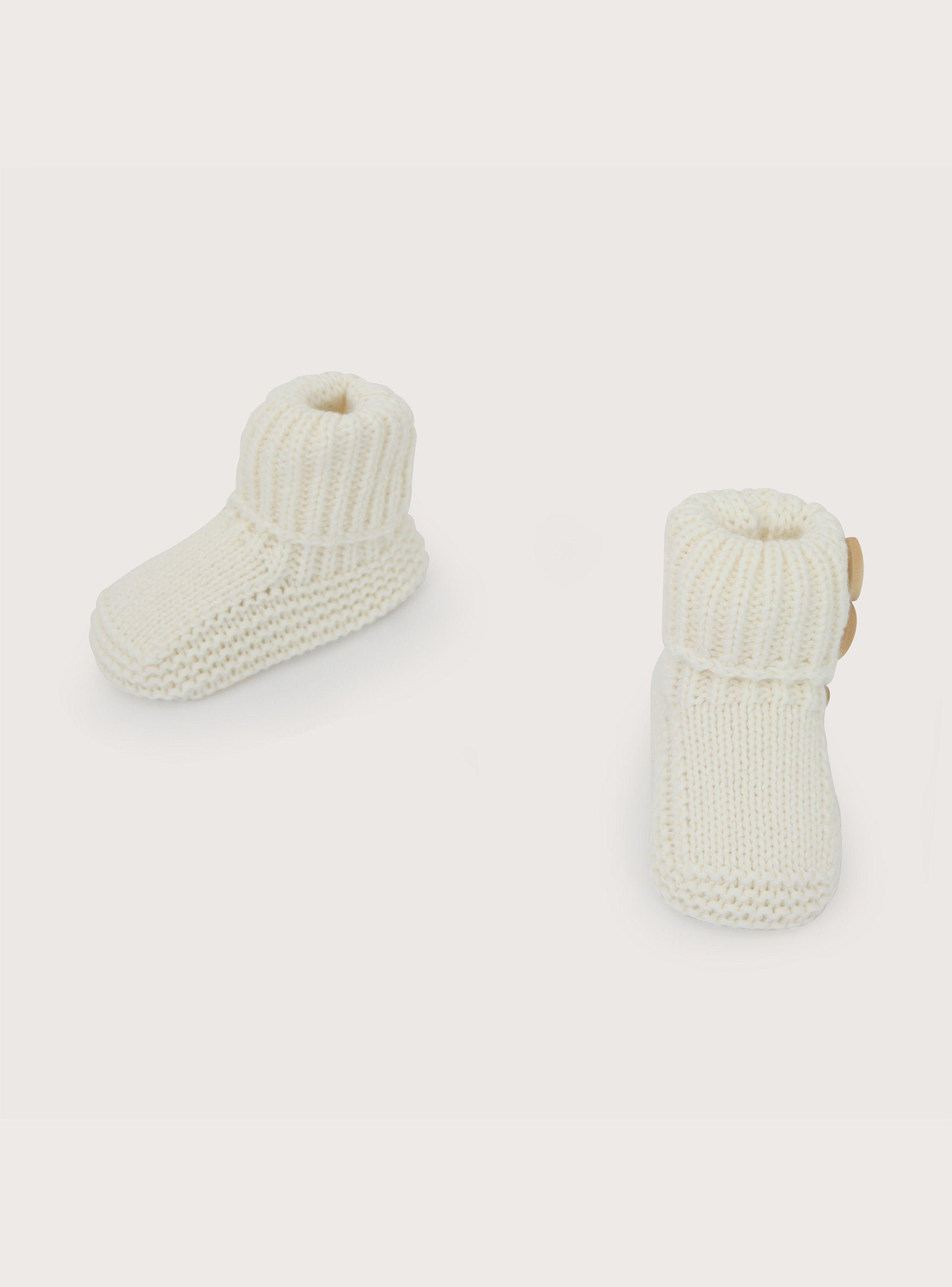 Zapato Tejido Bebe Unisex Blanco-3