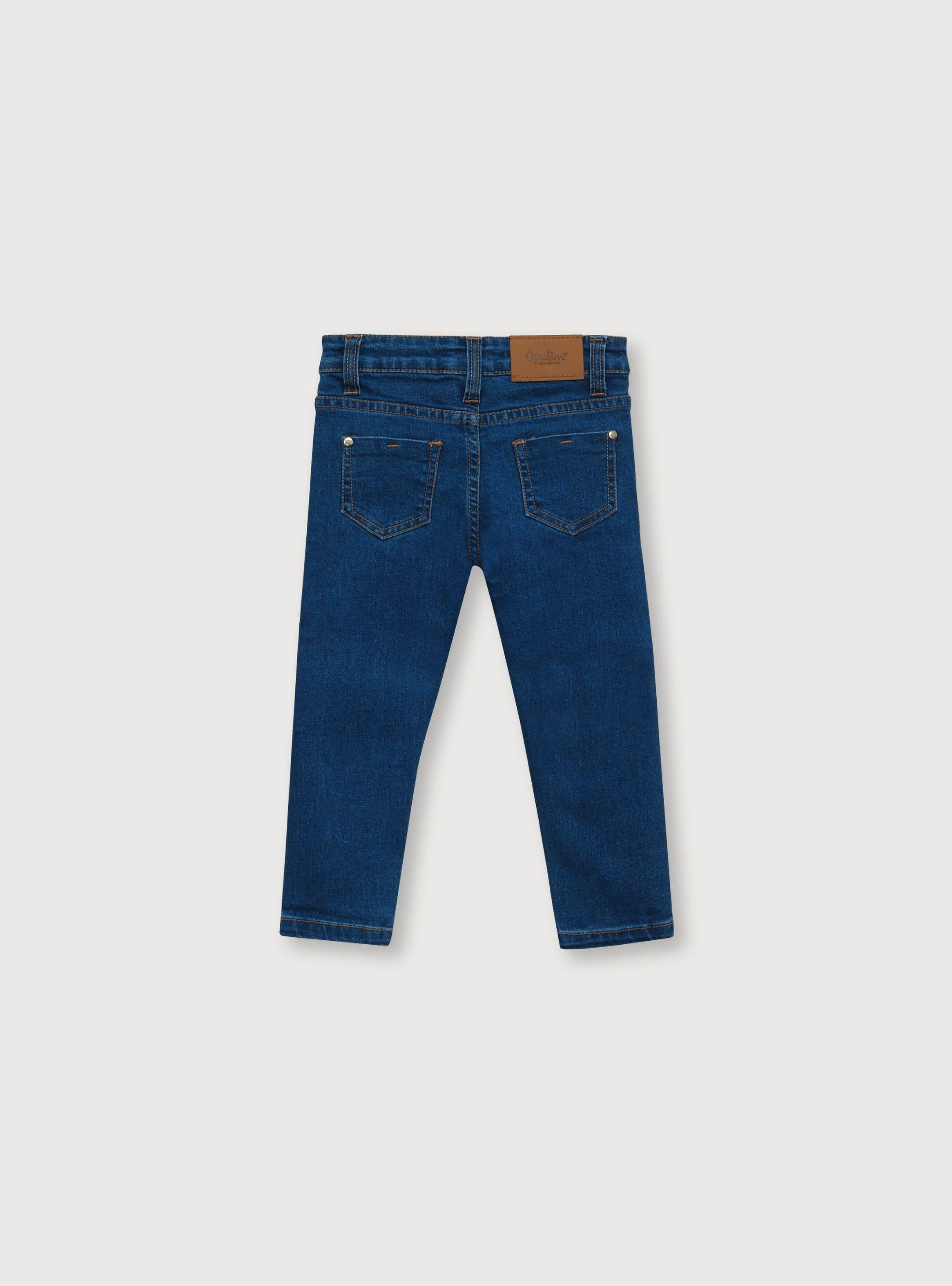 Jeans de niña esencial Azul (6 meses a 4 años)-1