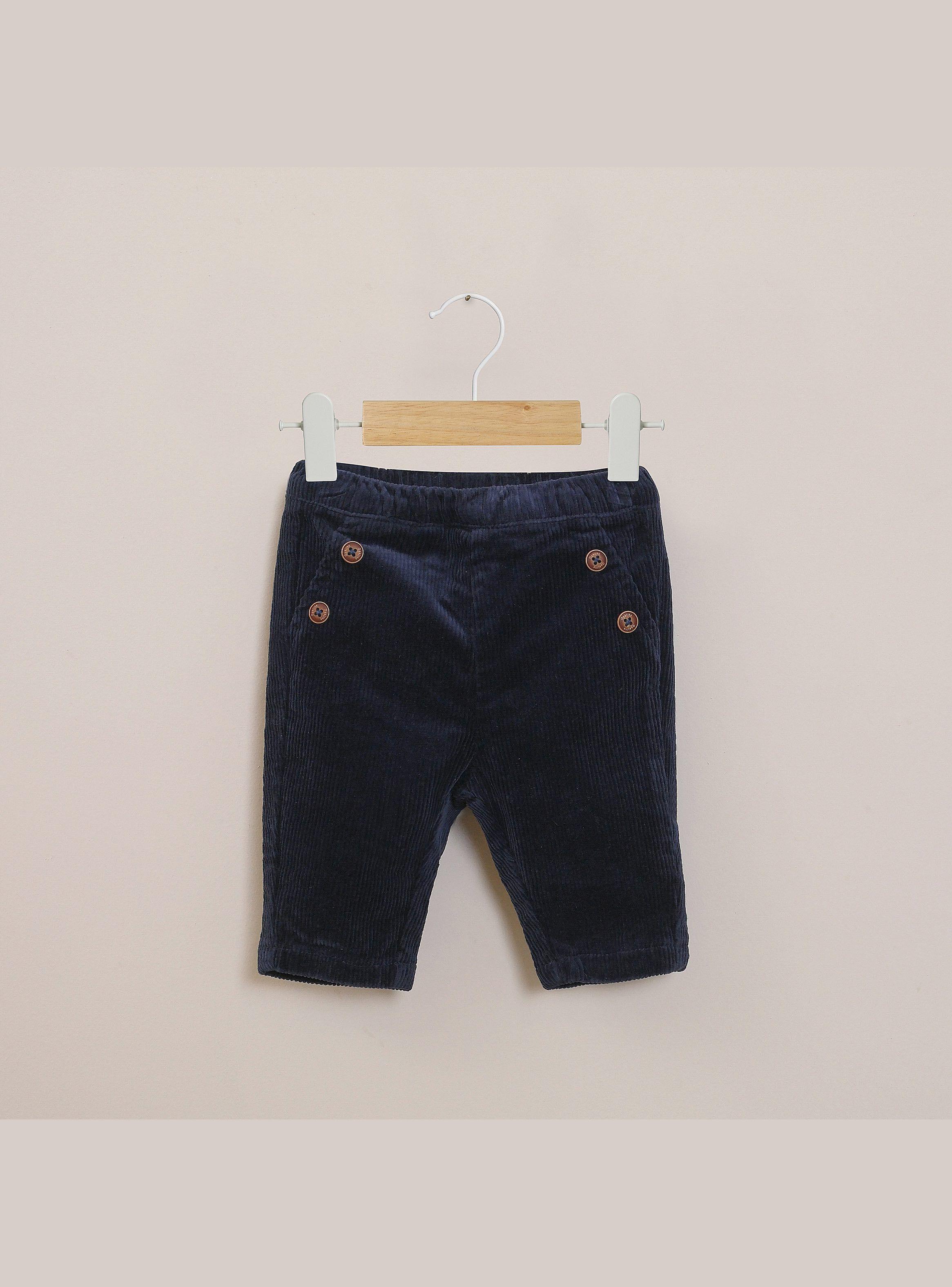 Pantalon Bebe Niña Azul-0