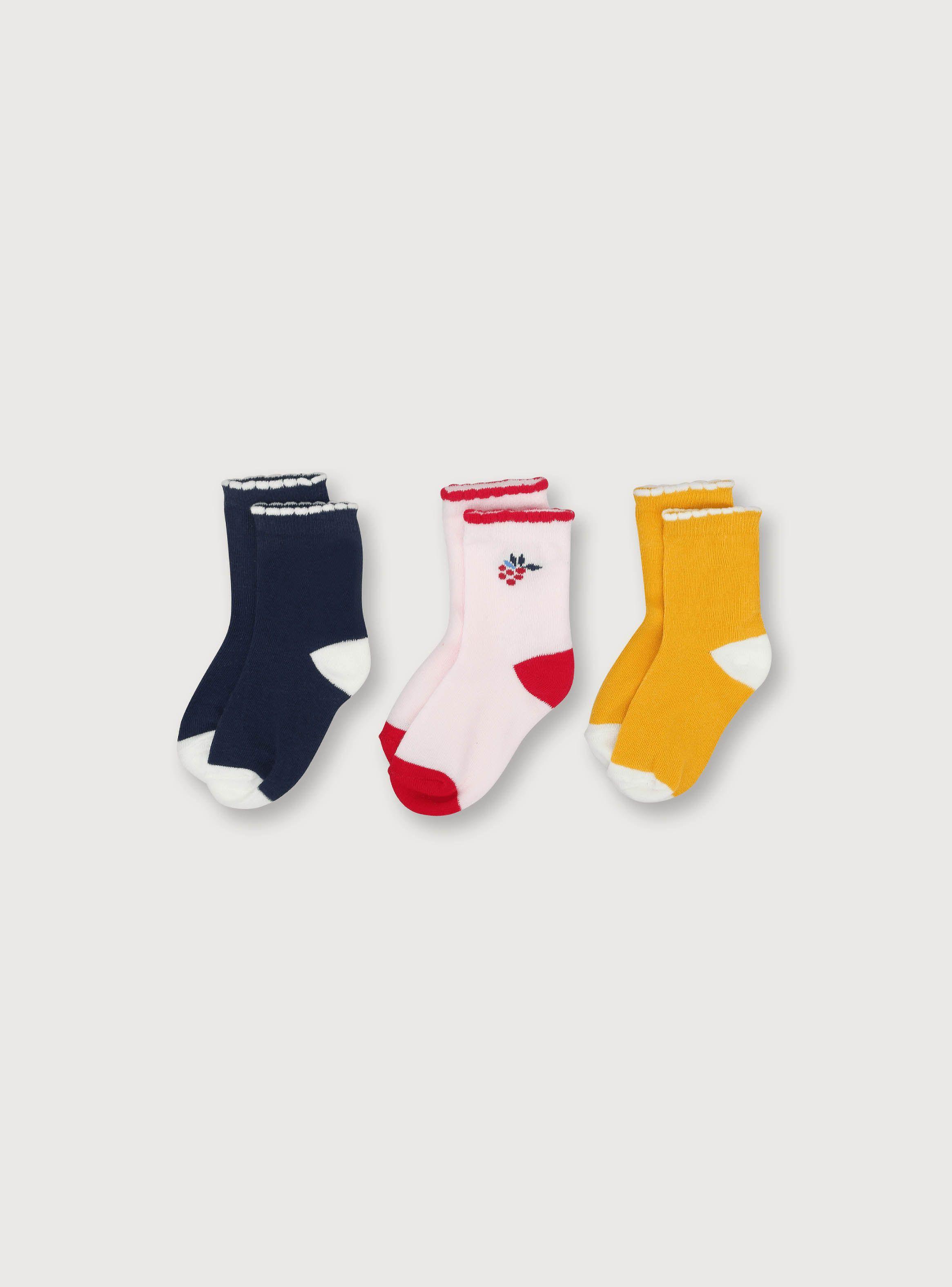 Calcetines Niña Pack 3 Colores (0M A 9M) Opaline-0