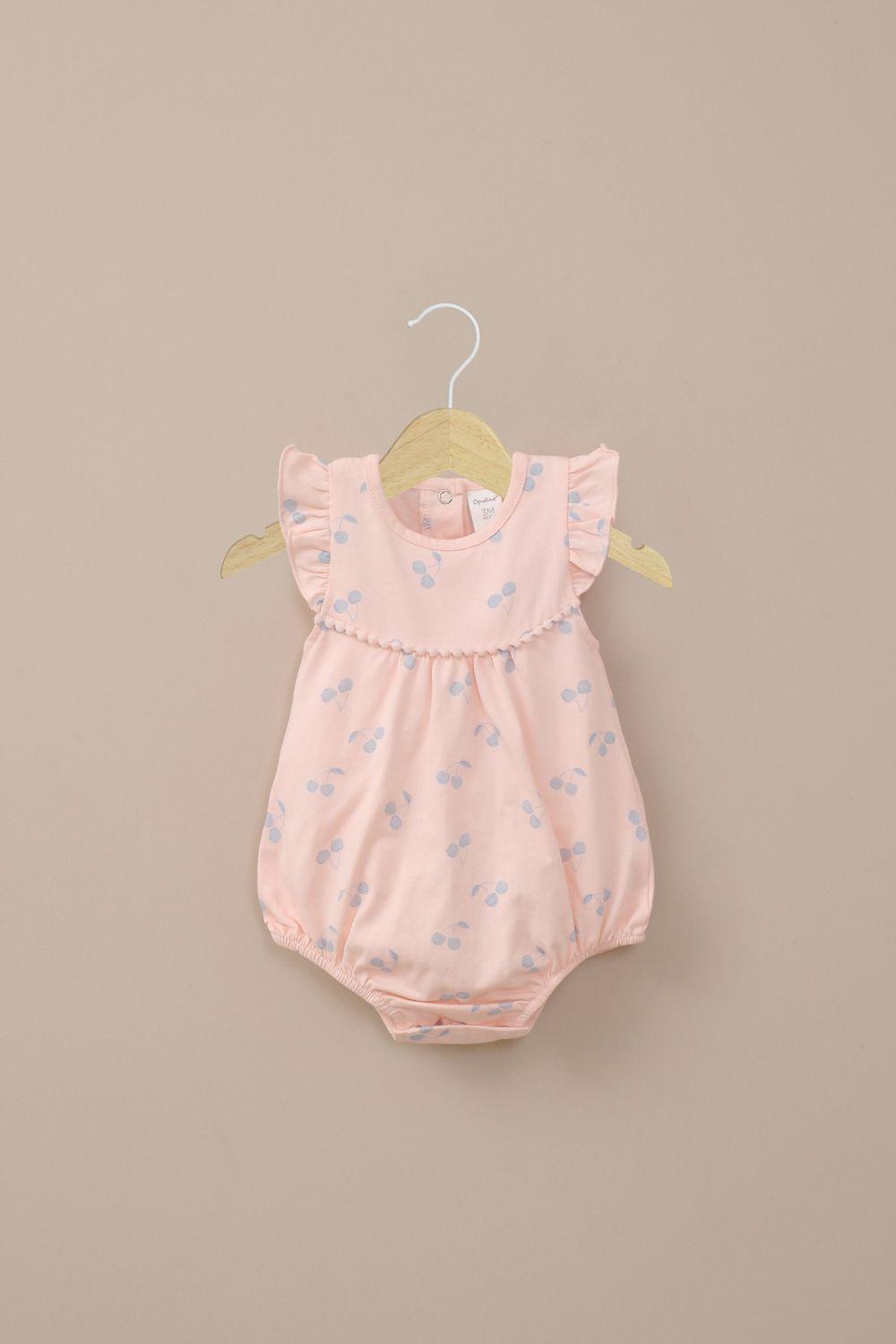 Bombacho vuelitos rosado de bebé niña-0