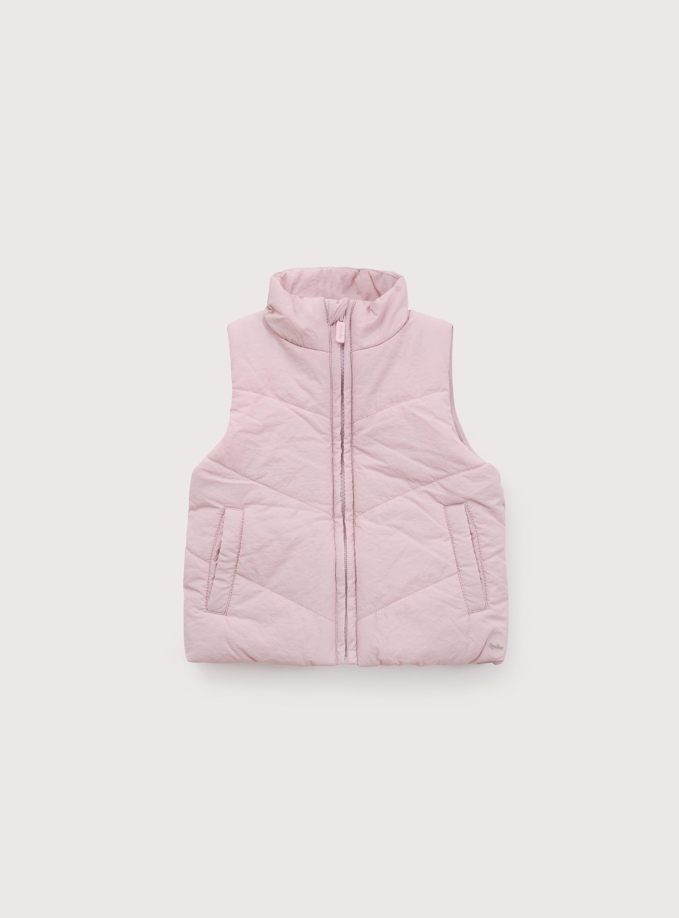 Parka Sin Mangas Infant Niña Rosado-0