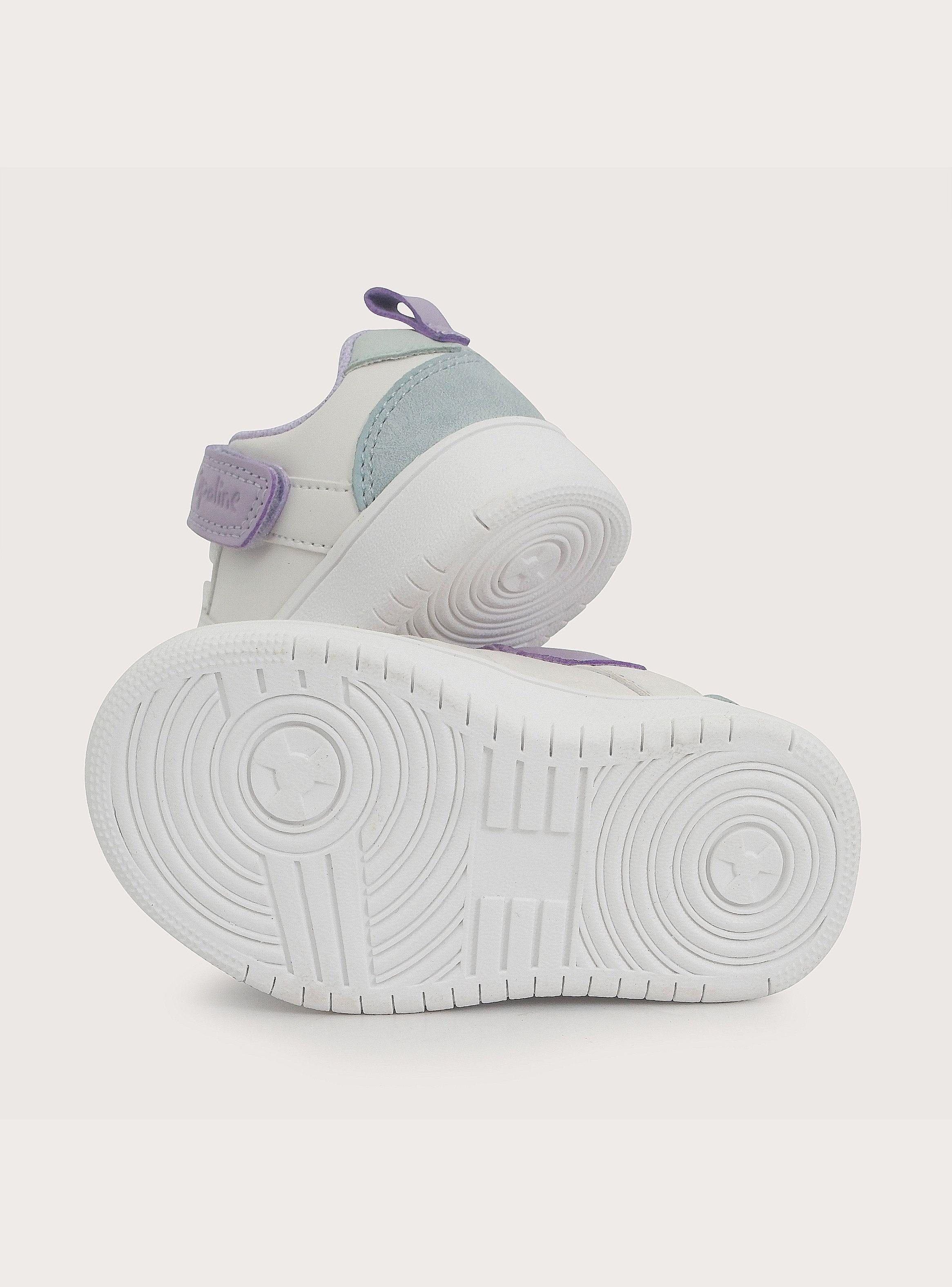 Zapatilla Court Urbana Blanca Lila Unisex-2