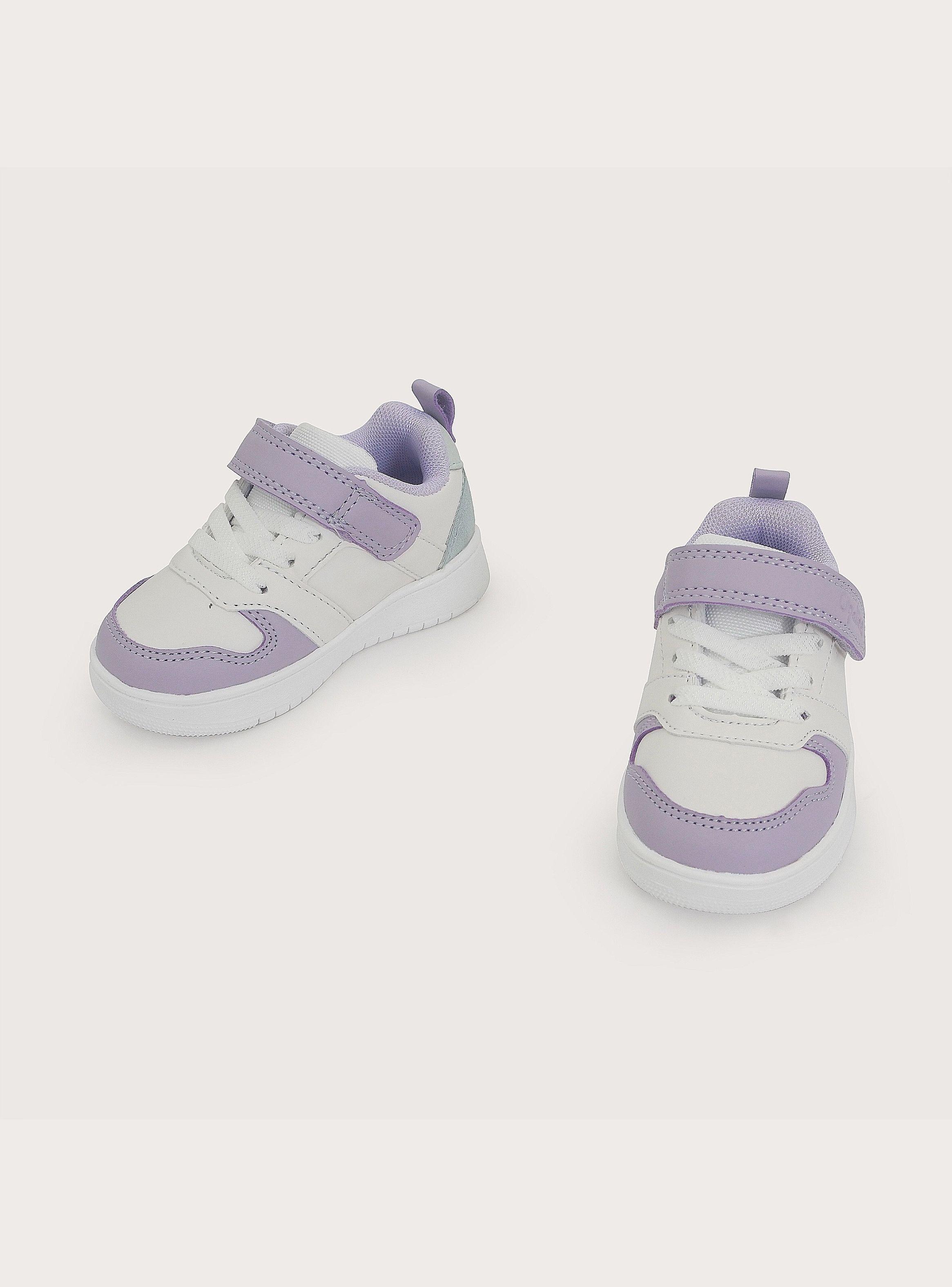 Zapatilla Court Urbana Blanca Lila Unisex-3