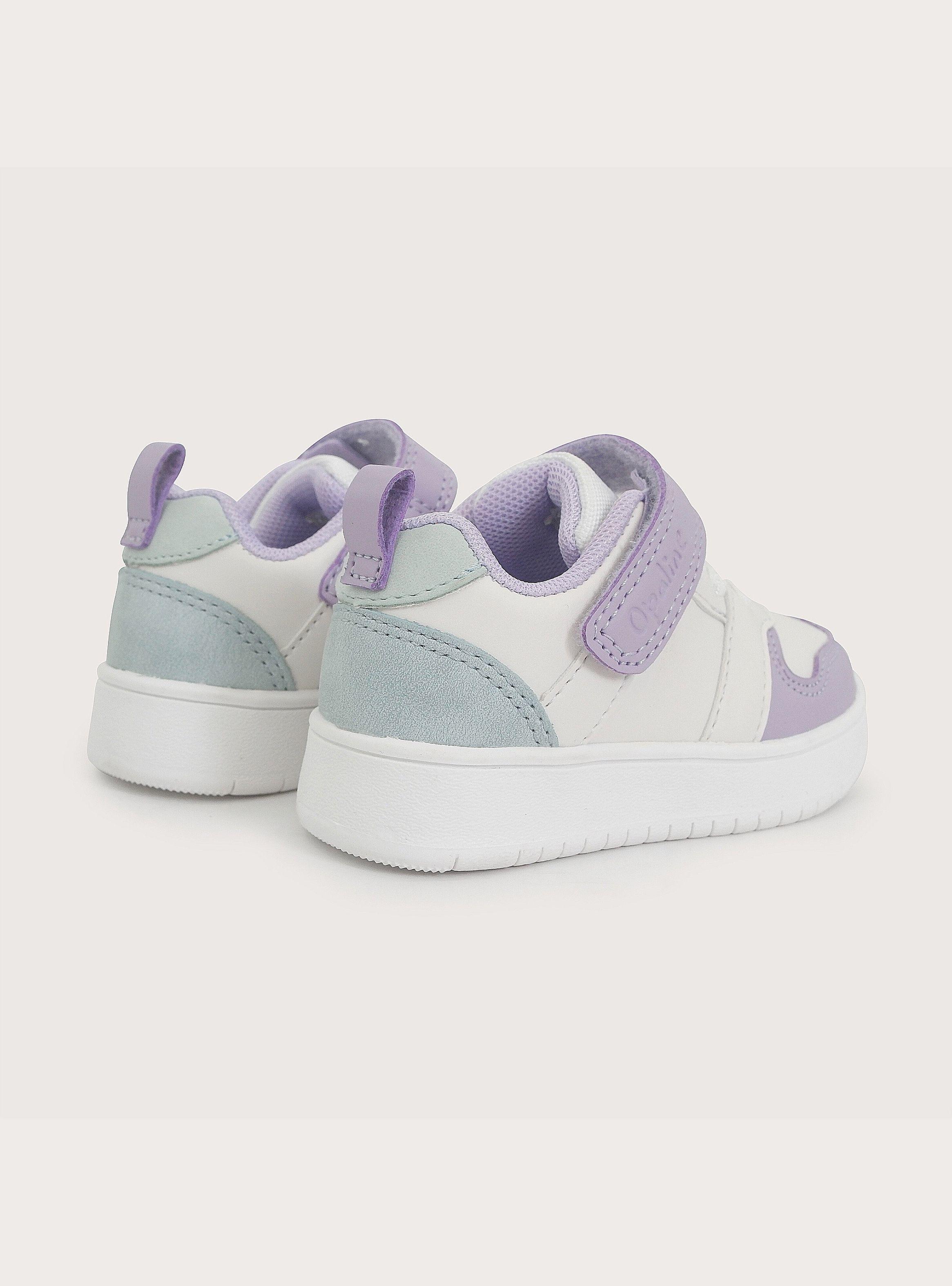 Zapatilla Court Urbana Blanca Lila Unisex-4
