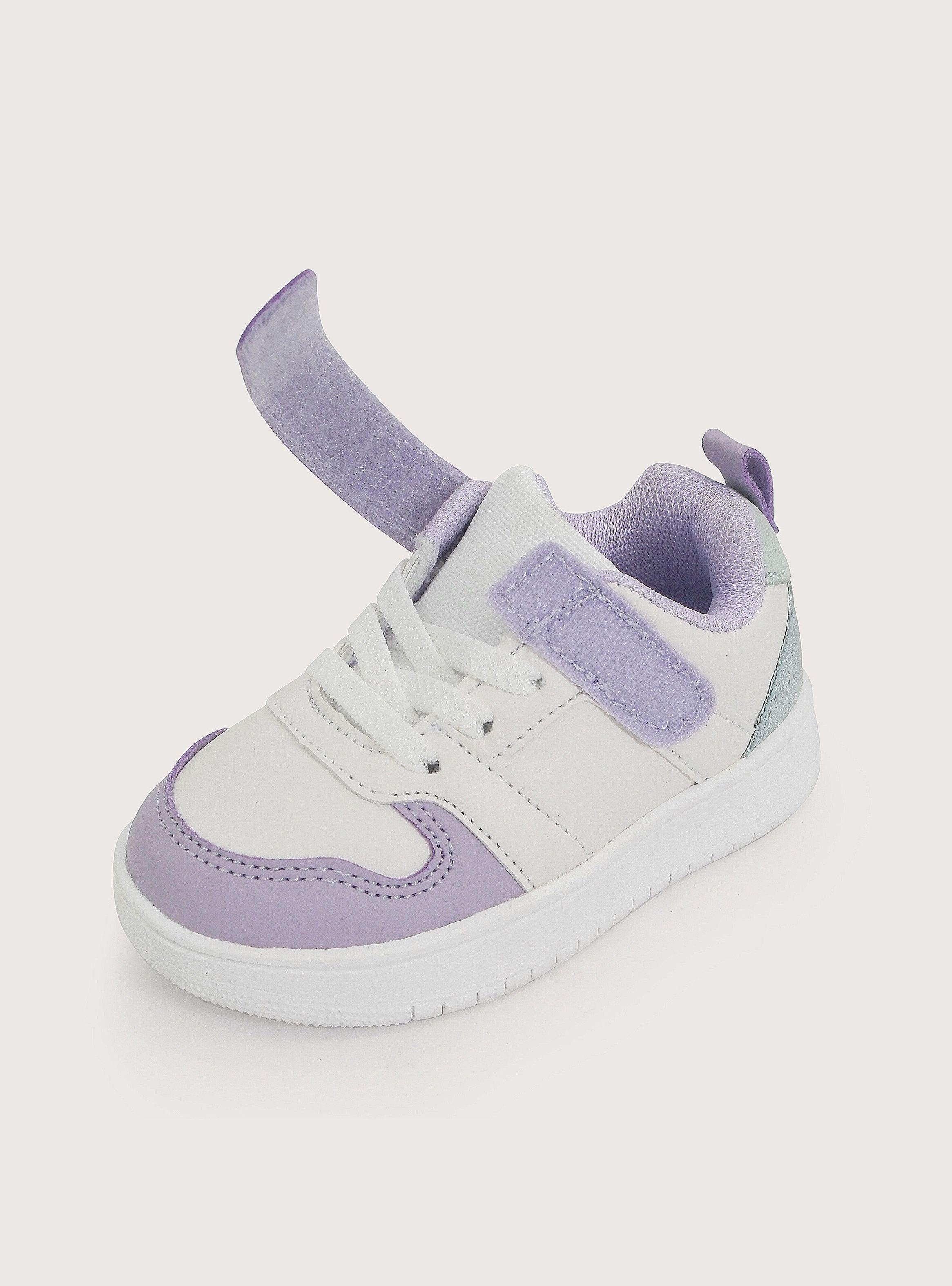Zapatilla Court Urbana Blanca Lila Unisex-5