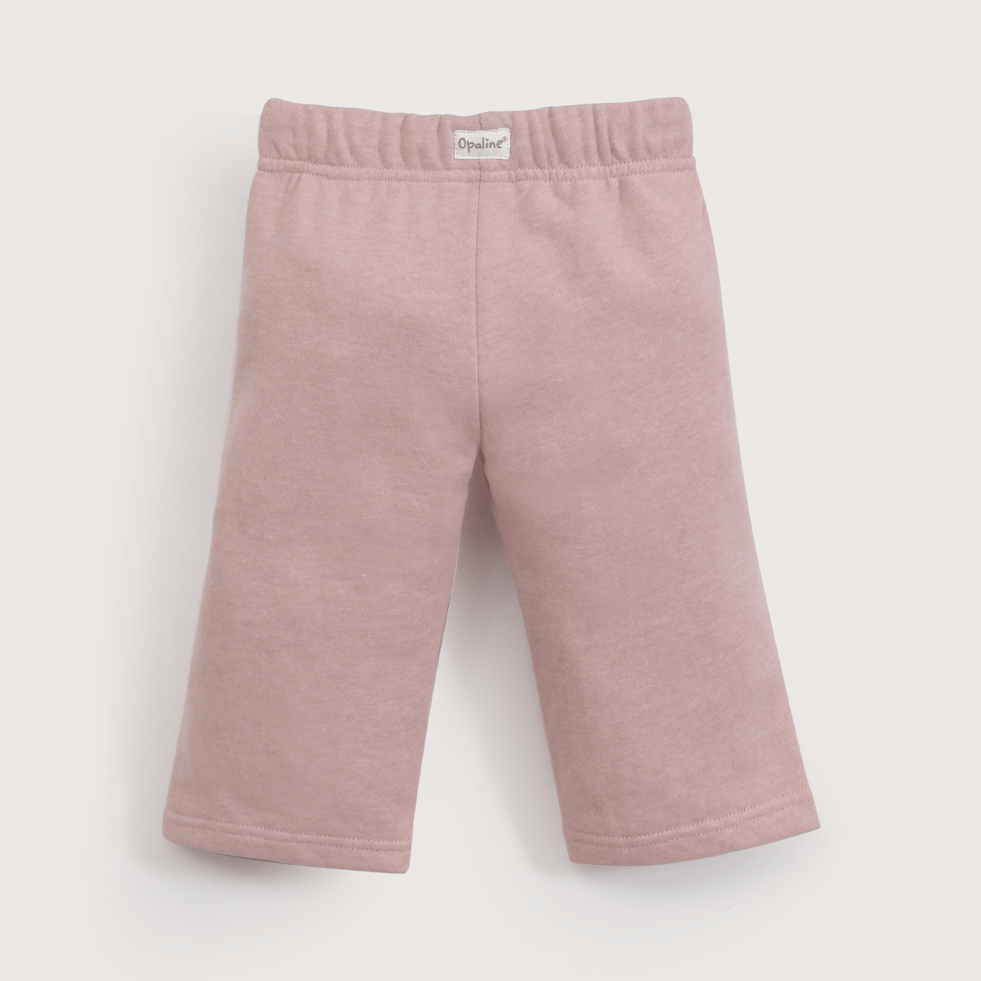 Pantalón de buzo rosado ancho de niña-2