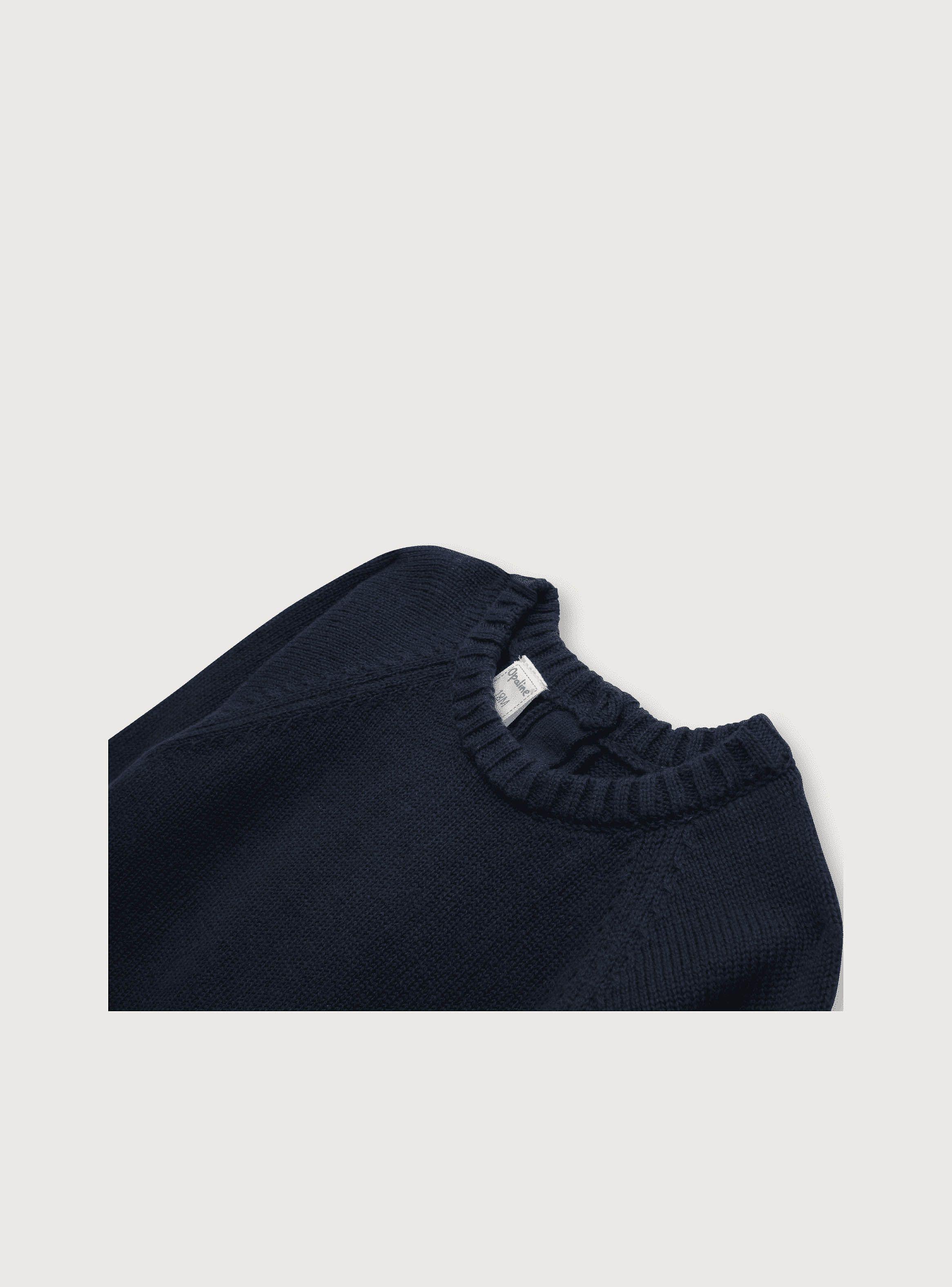 Sweater Niño Manga Raglan Azul (6M A 4A) Opaline-2