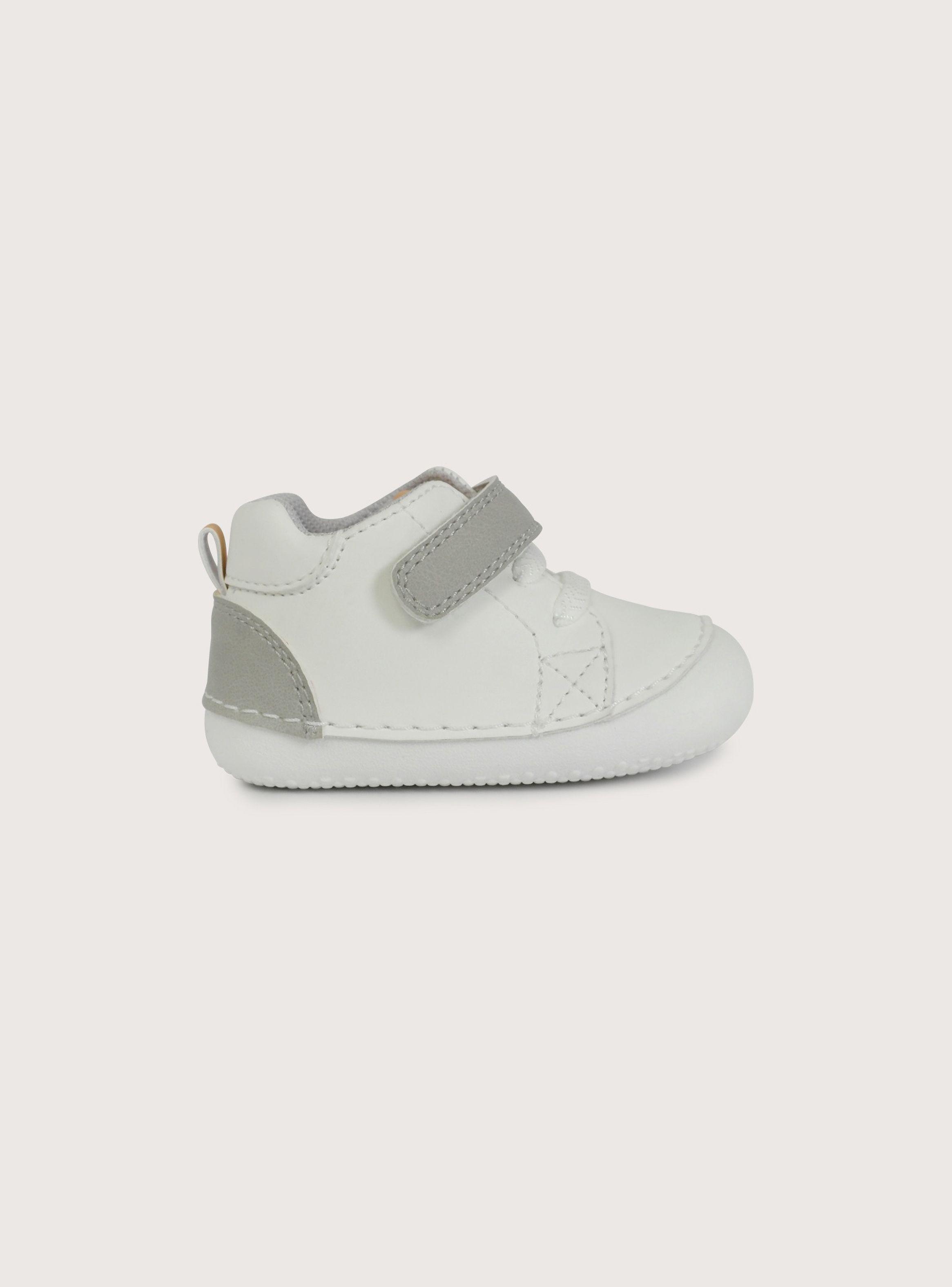 Zapatilla gateador blanca de niño-1