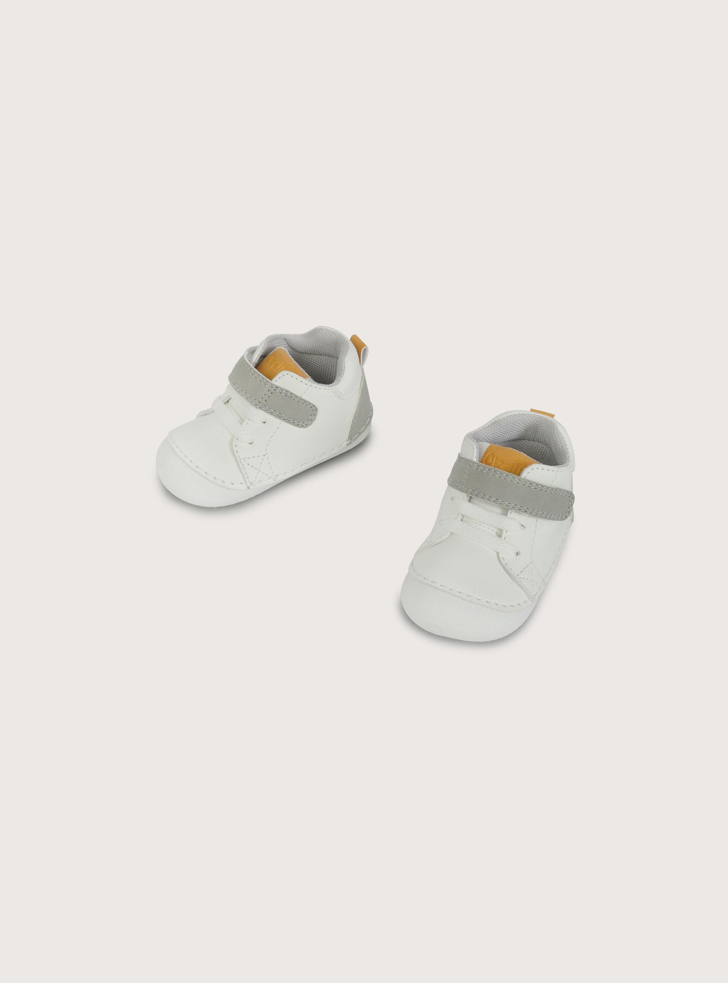 Zapatilla gateador blanca de niño-3