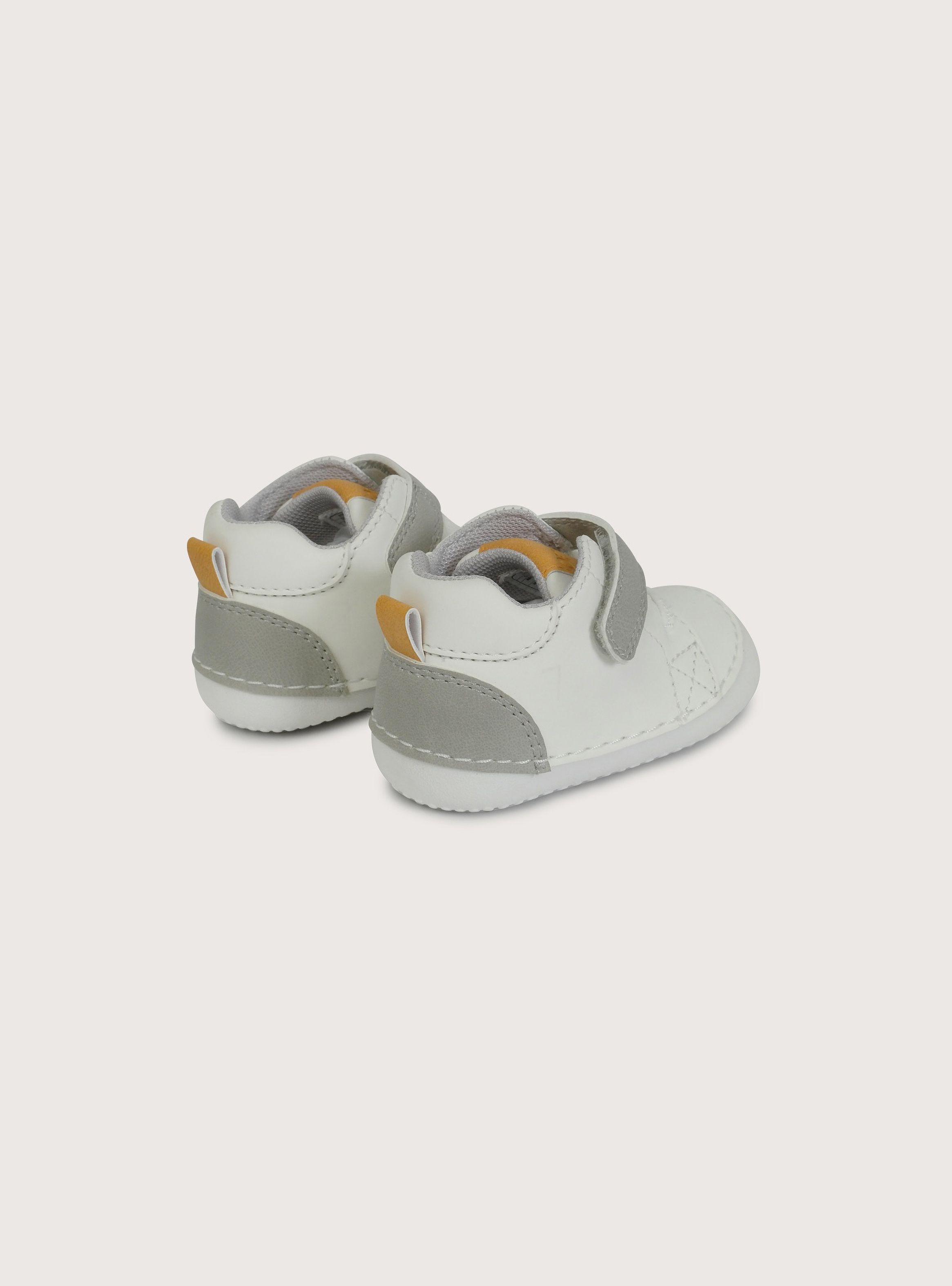 Zapatilla gateador blanca de niño-4