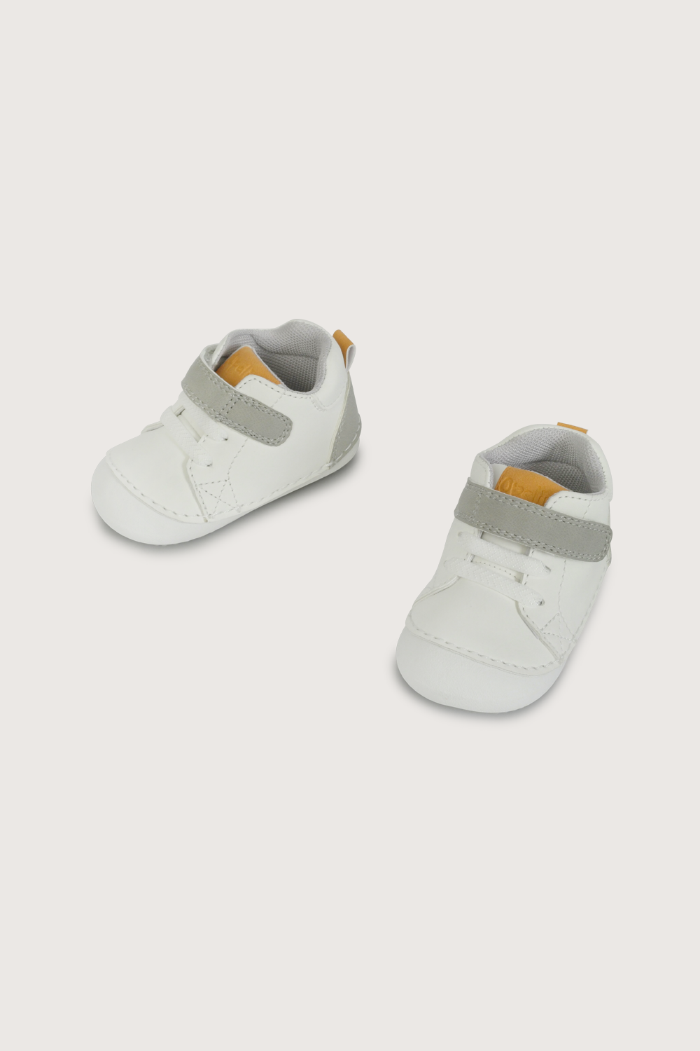 Zapatilla gateador blanca de niño-3