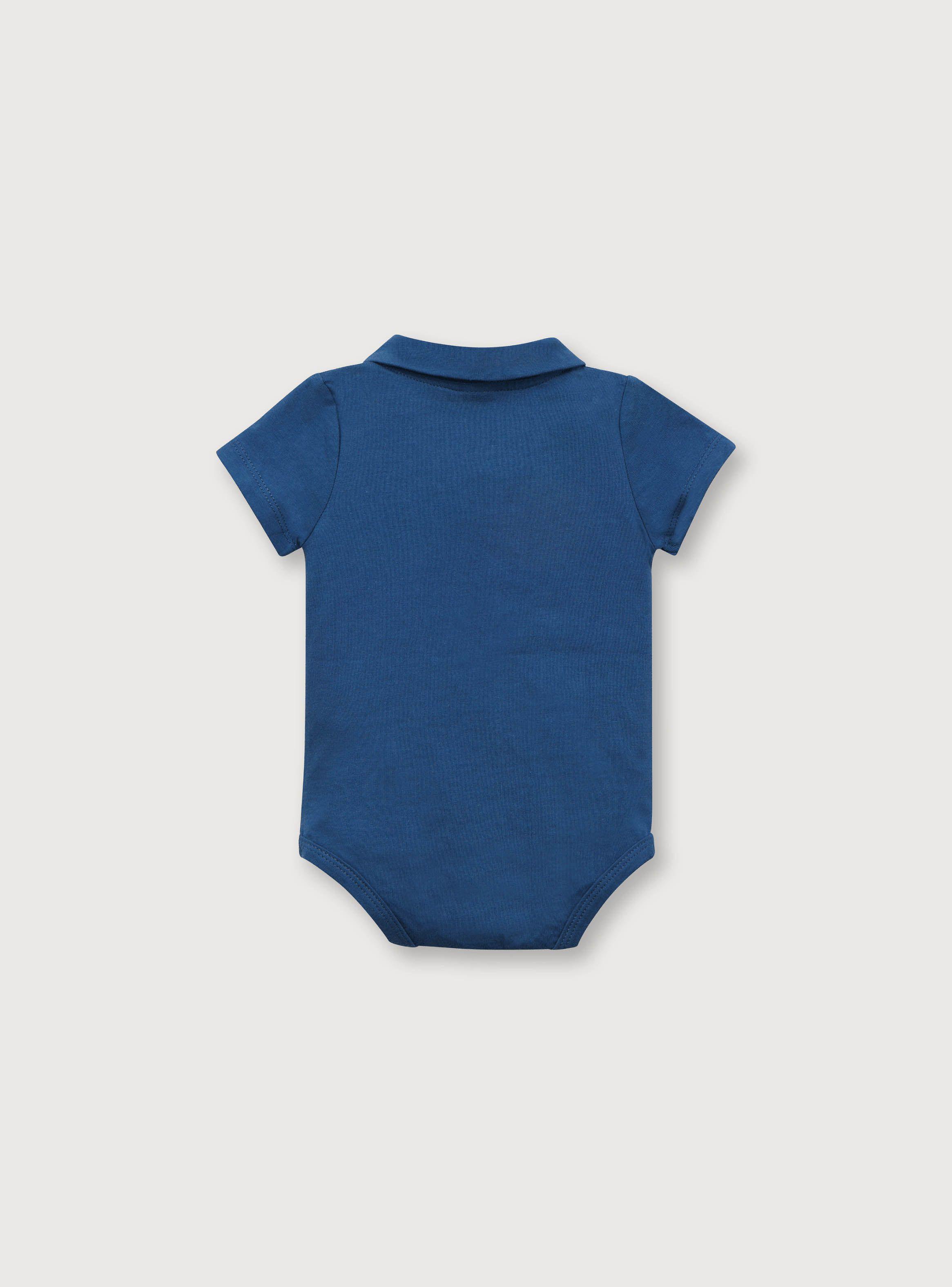 Body Niño Manga Corta Azul (Rn A 9 Meses) Opaline-1