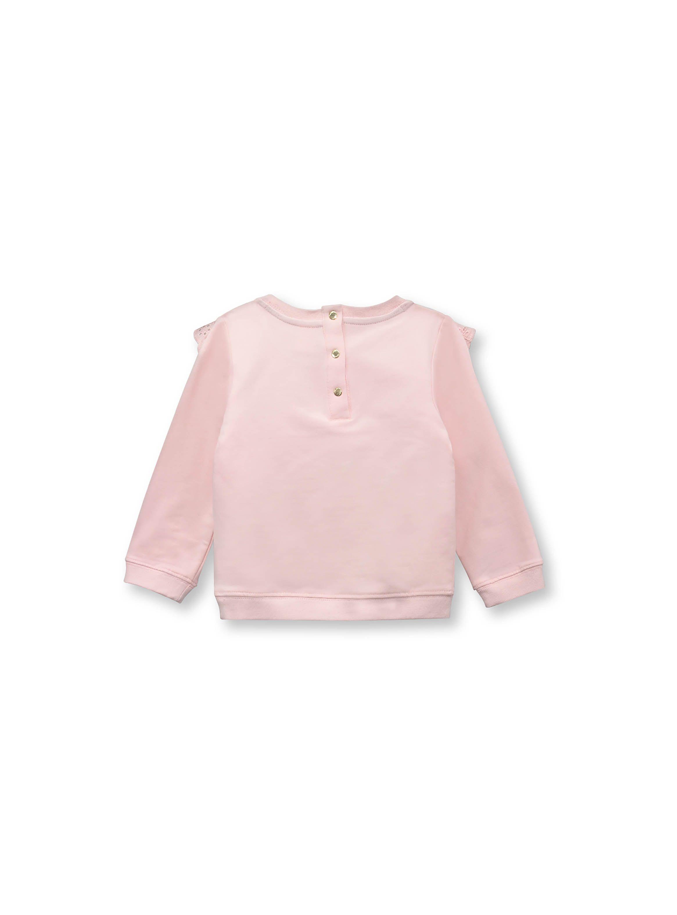 Polerón De Niña V Con Broderie Rosado (6M A 4A) Opaline-1
