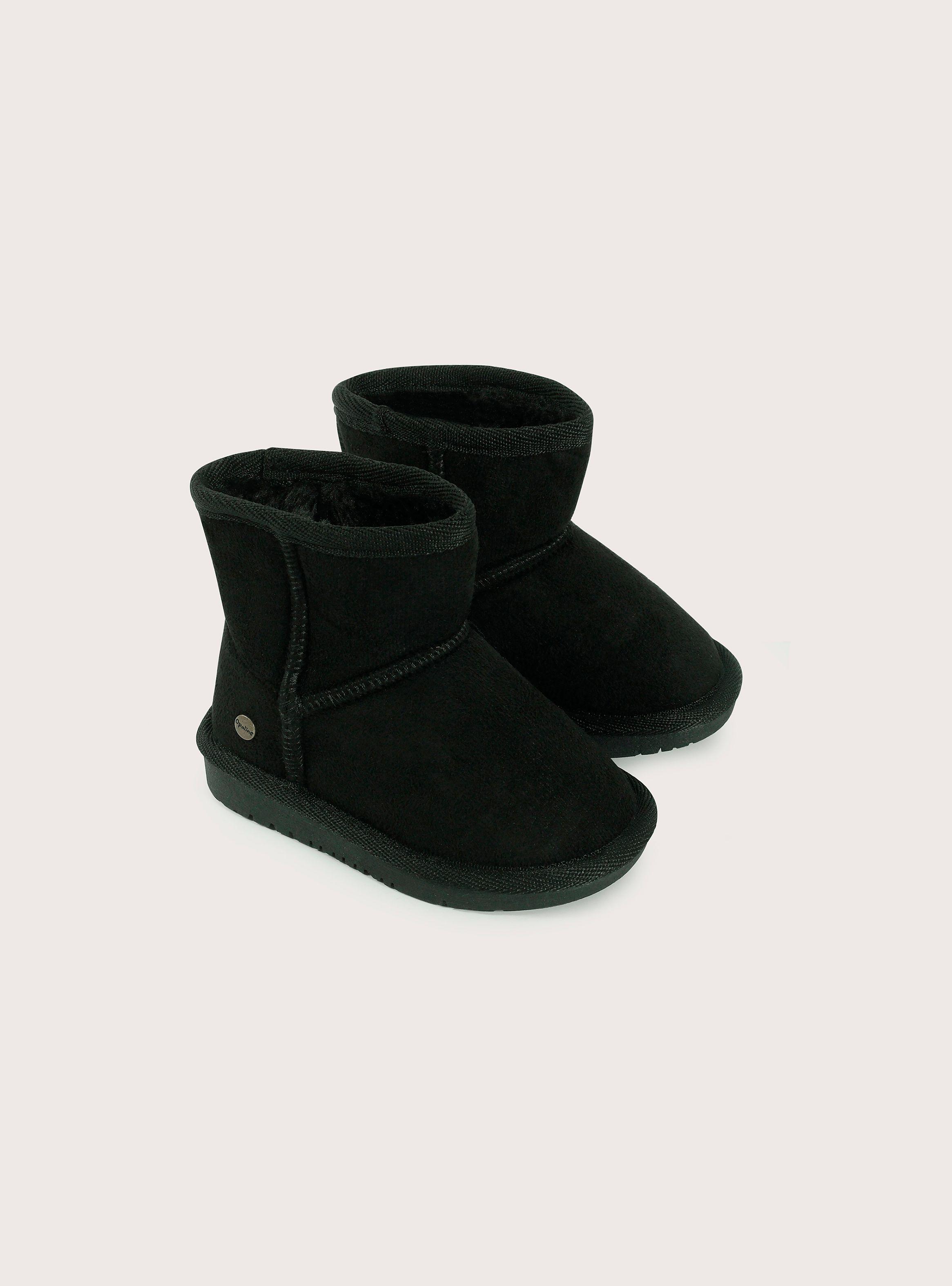 Bota urbana abrigada: primeros pasos color negro-0