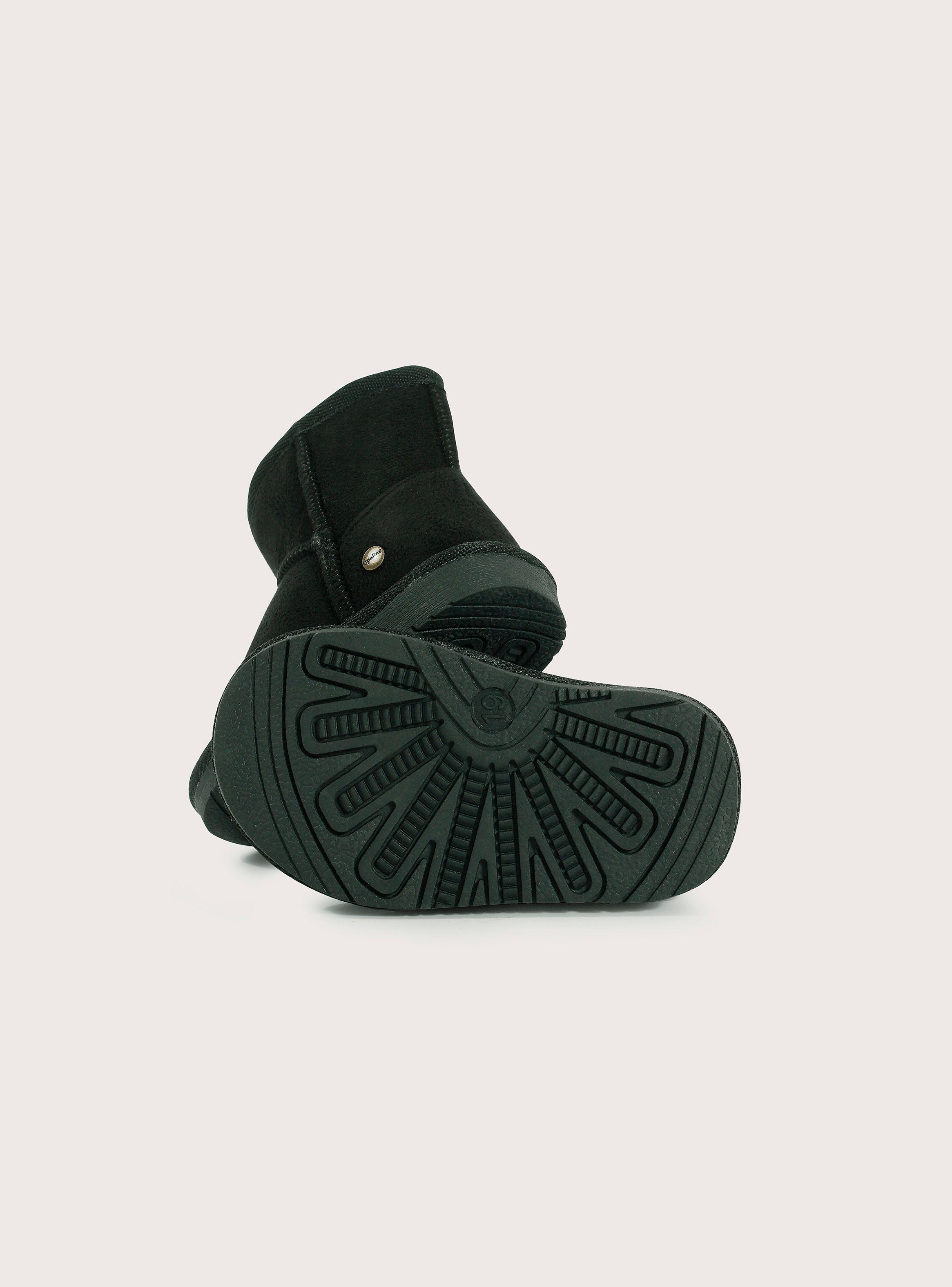 Bota urbana abrigada: primeros pasos color negro-2