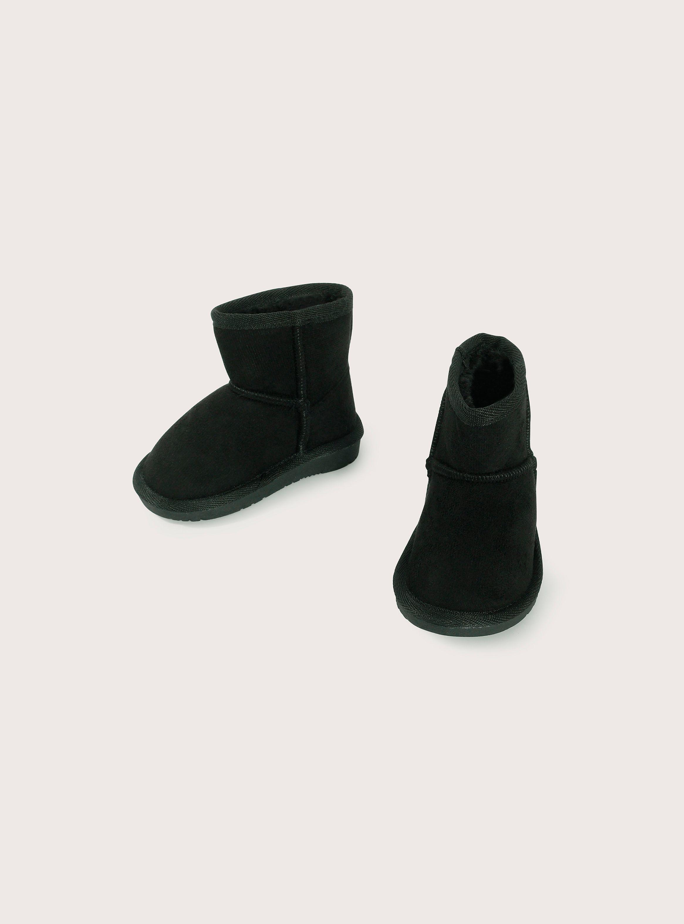 Bota urbana abrigada: primeros pasos color negro-3