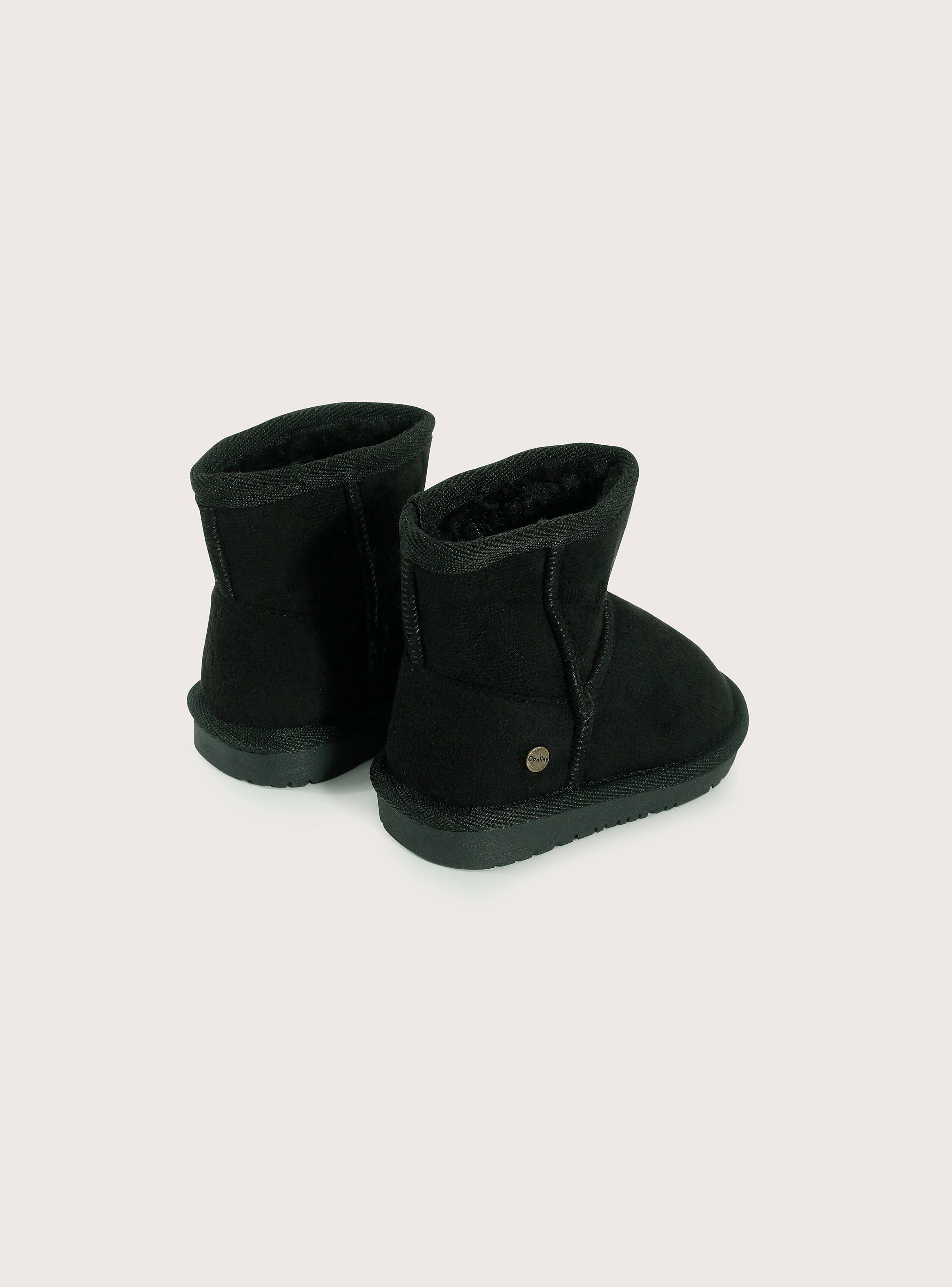 Bota urbana abrigada: primeros pasos color negro-4
