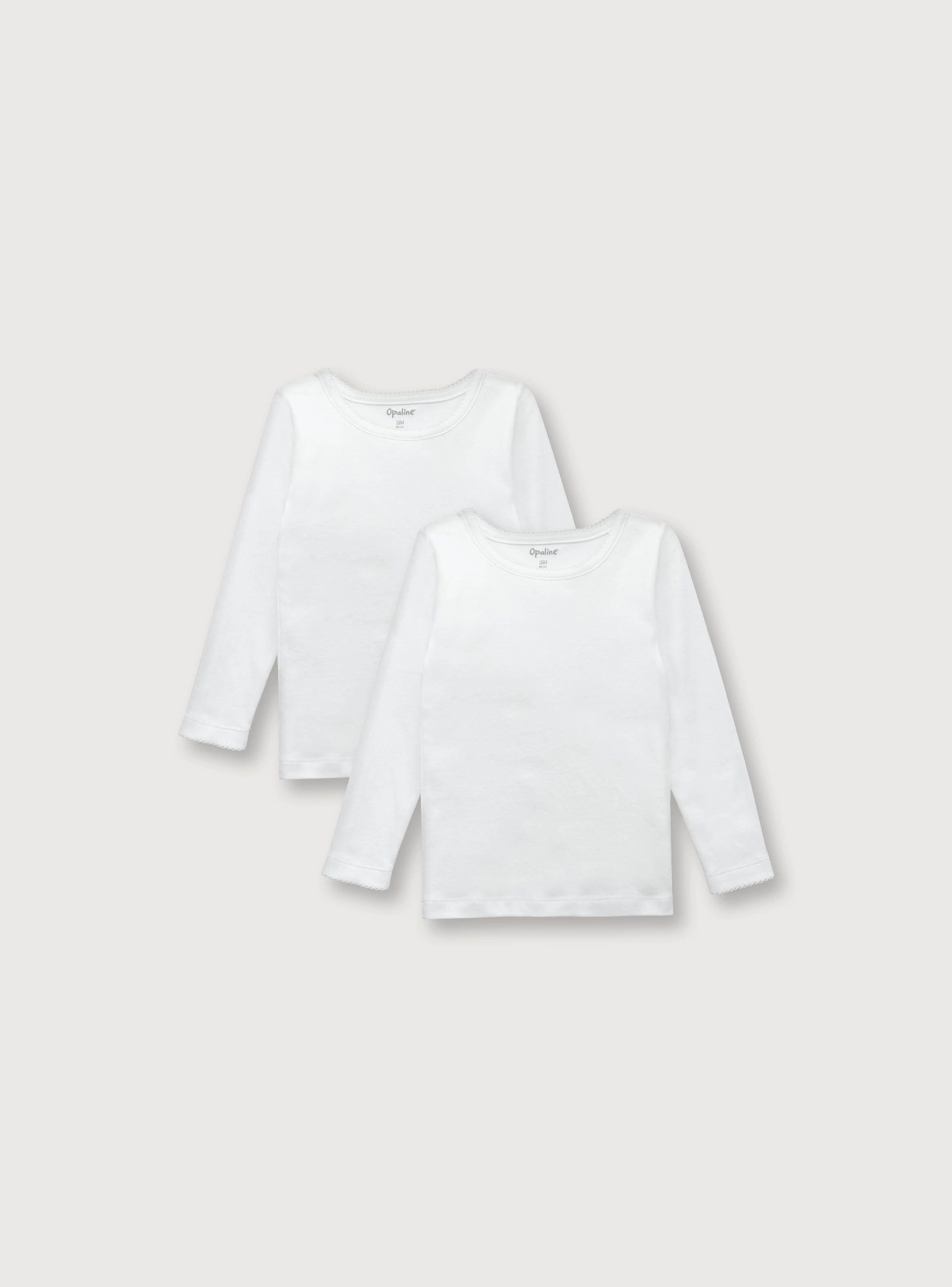Camiseta Niña Blanco (6M a 4A) OPALINE-0