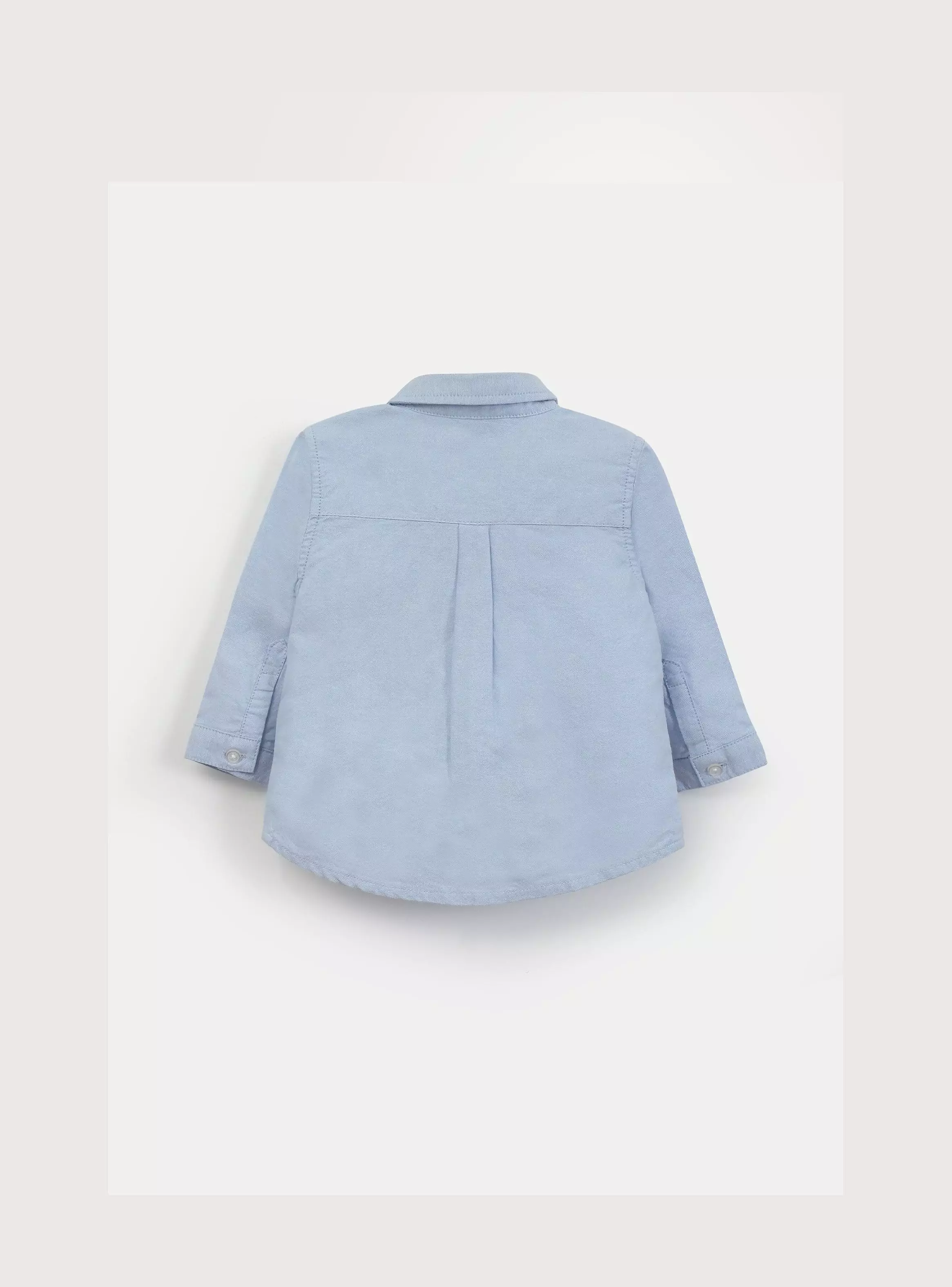 Camisa oxford celeste de niño-2