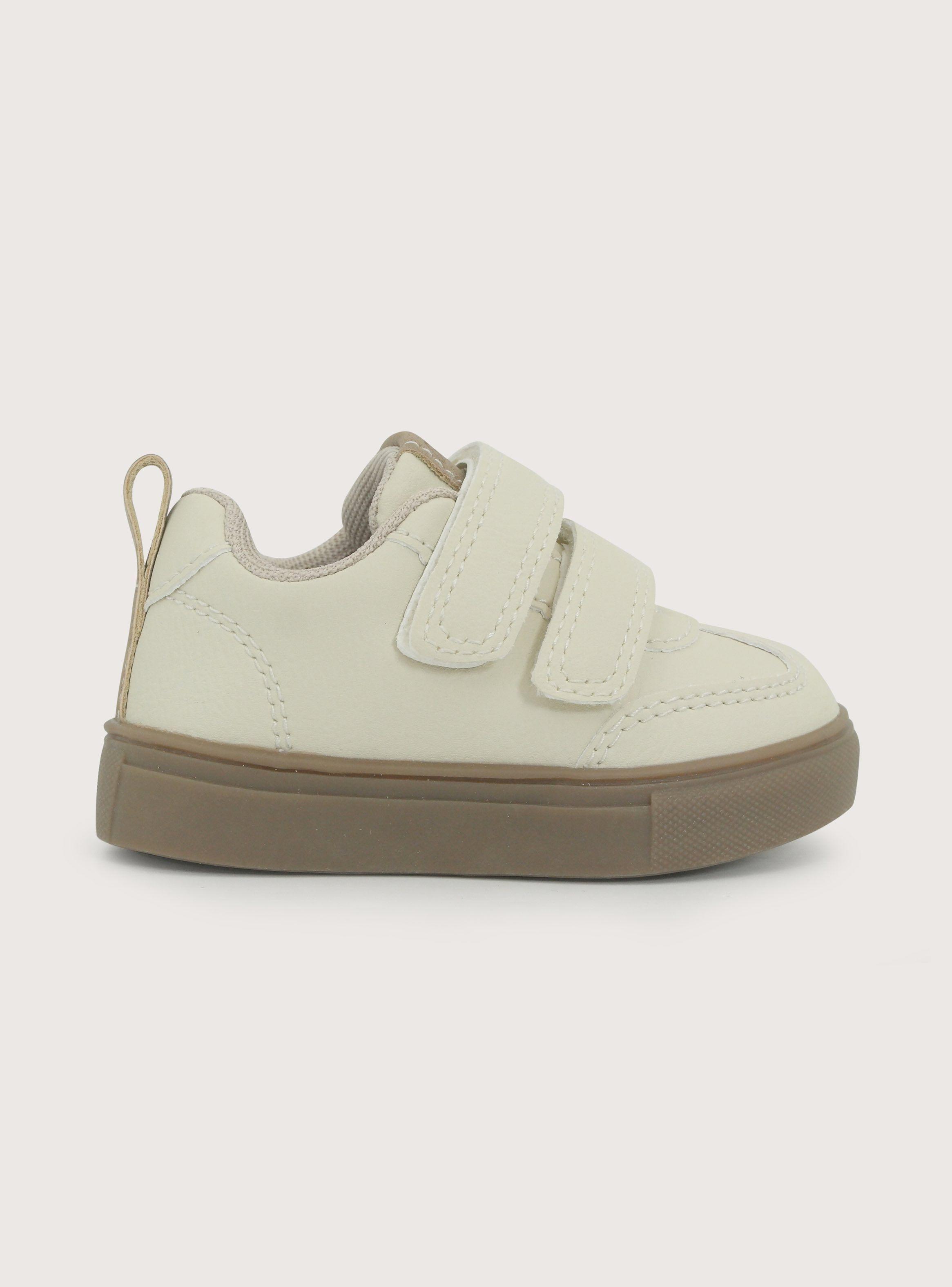 Zapatilla Niño Velcro Beige-2