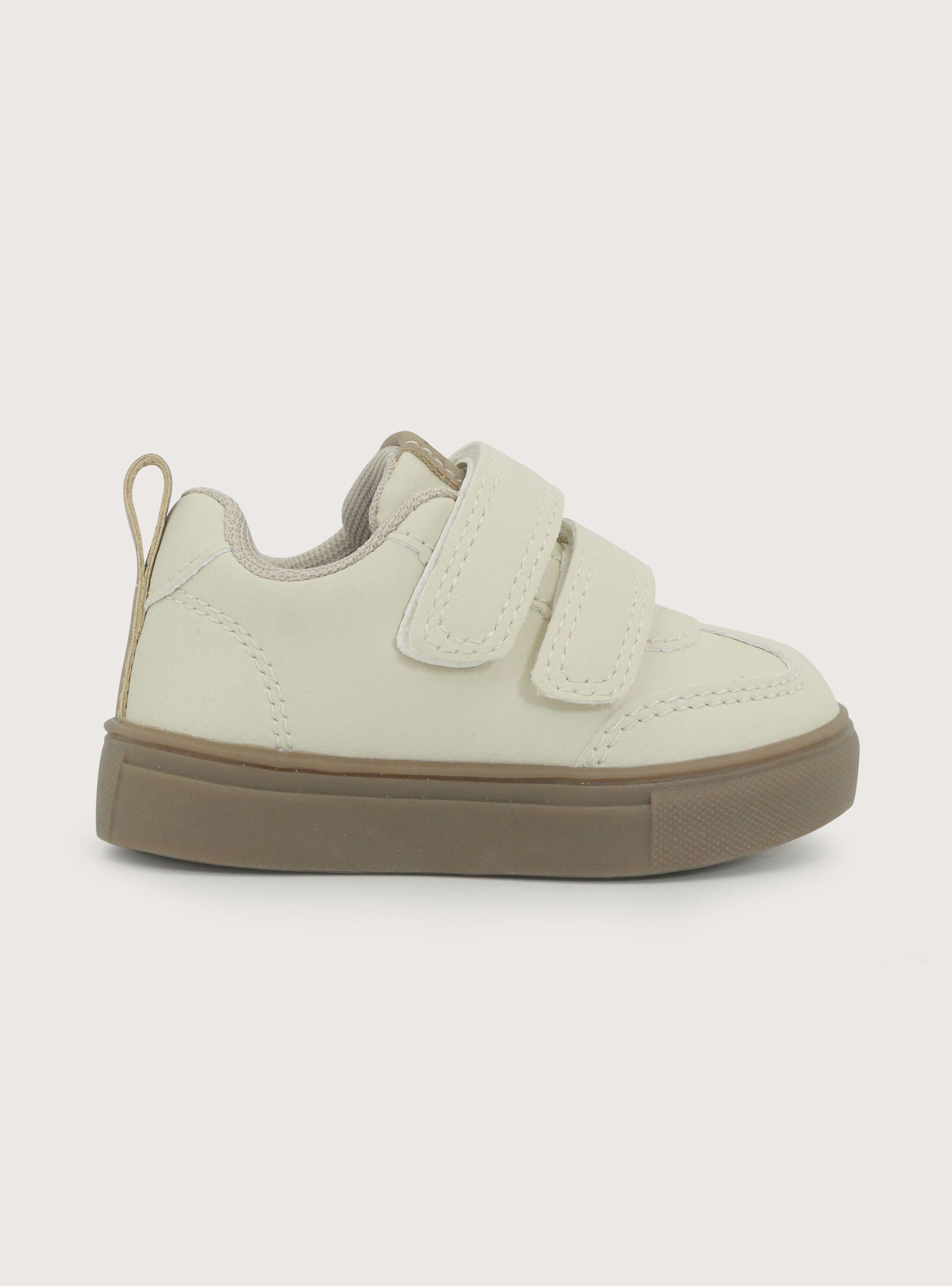 Zapatilla Niño Velcro Beige-3