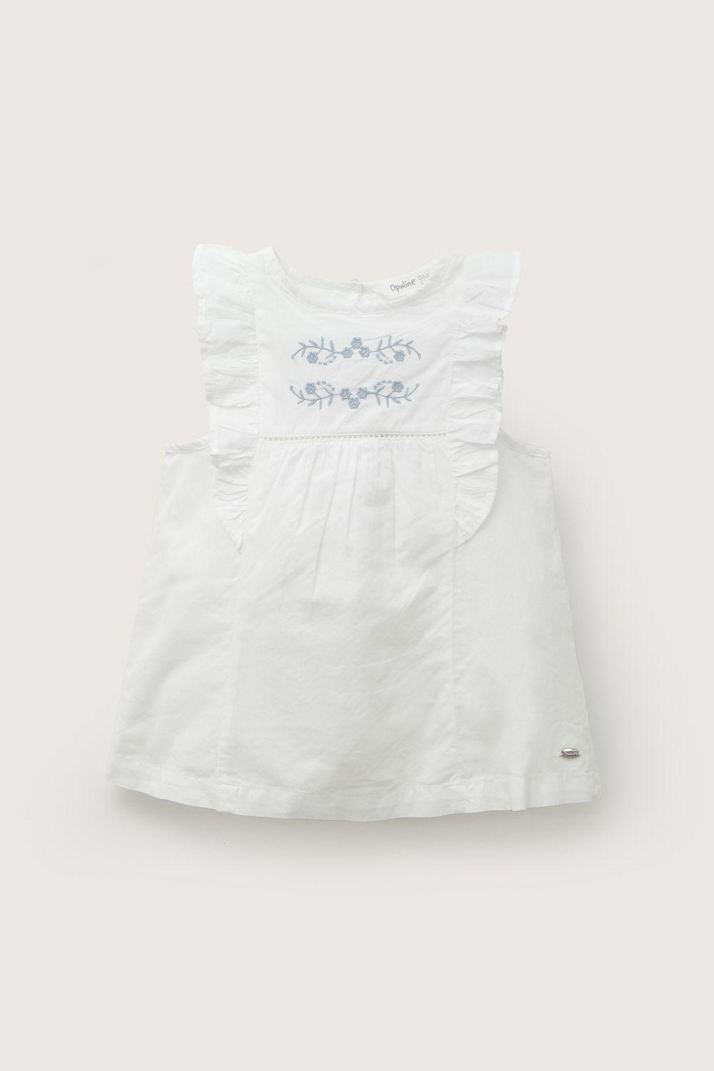 Vestido blanco de niña-1