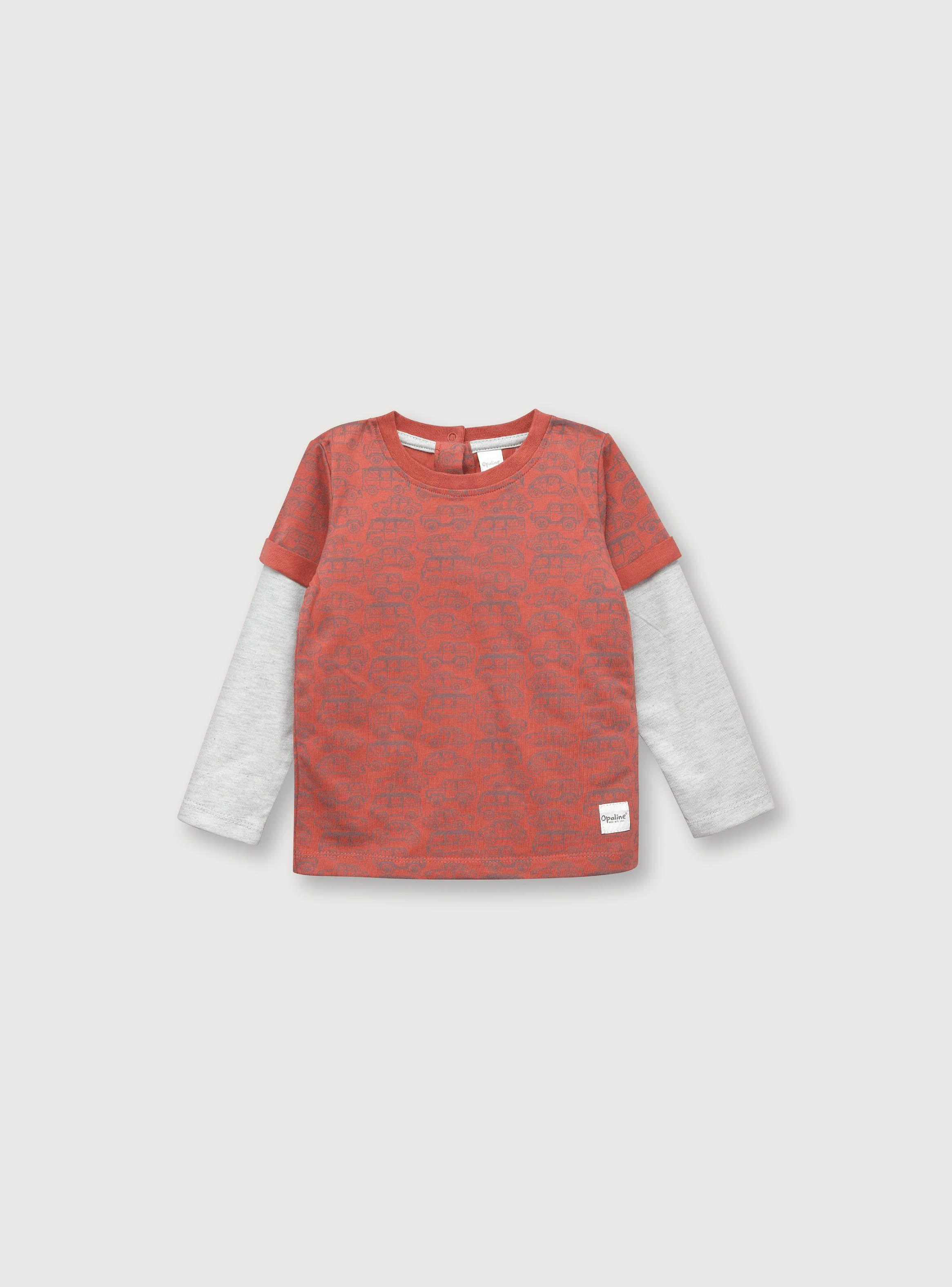 Polera Niño Terracota (6M A 4A) Opaline-0