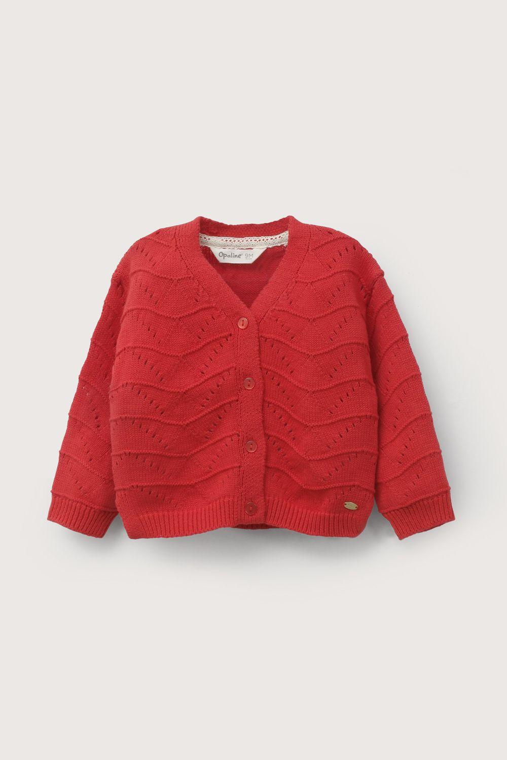 Chaleco rojo de niña-1