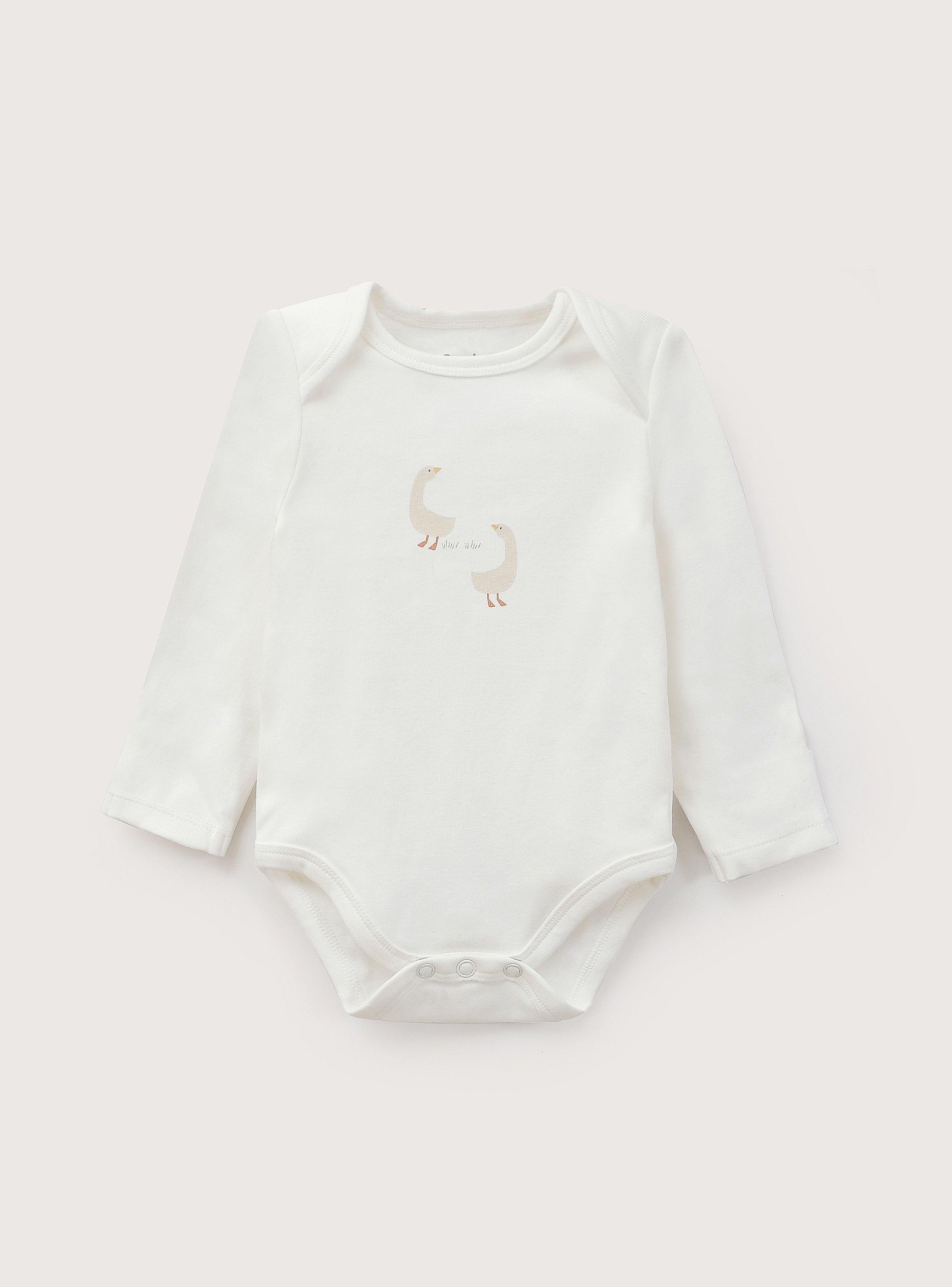 Pack Bodies Bebe Niño Gansos Beige-3