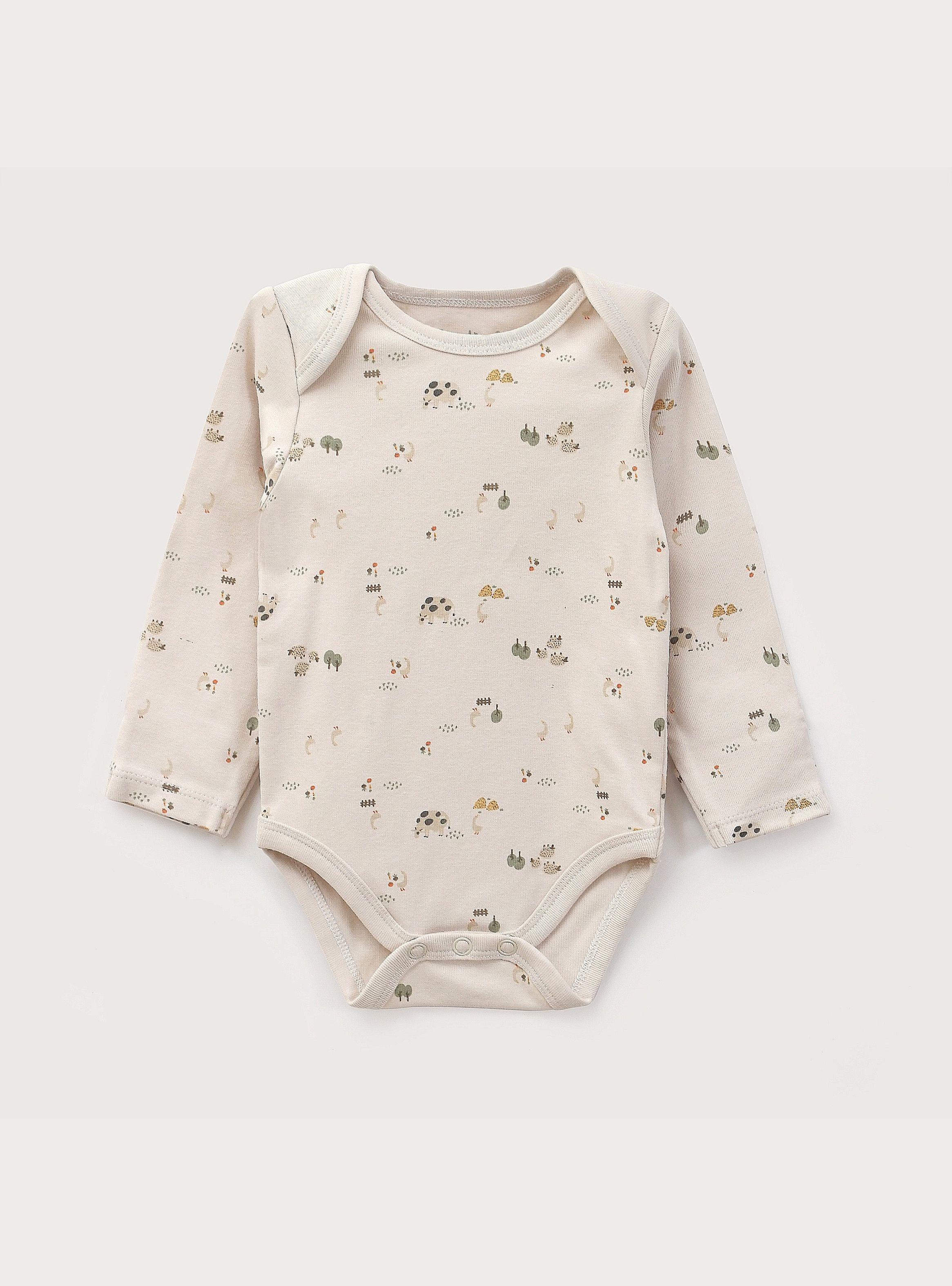 Pack Bodies Bebe Niño Gansos Beige-4