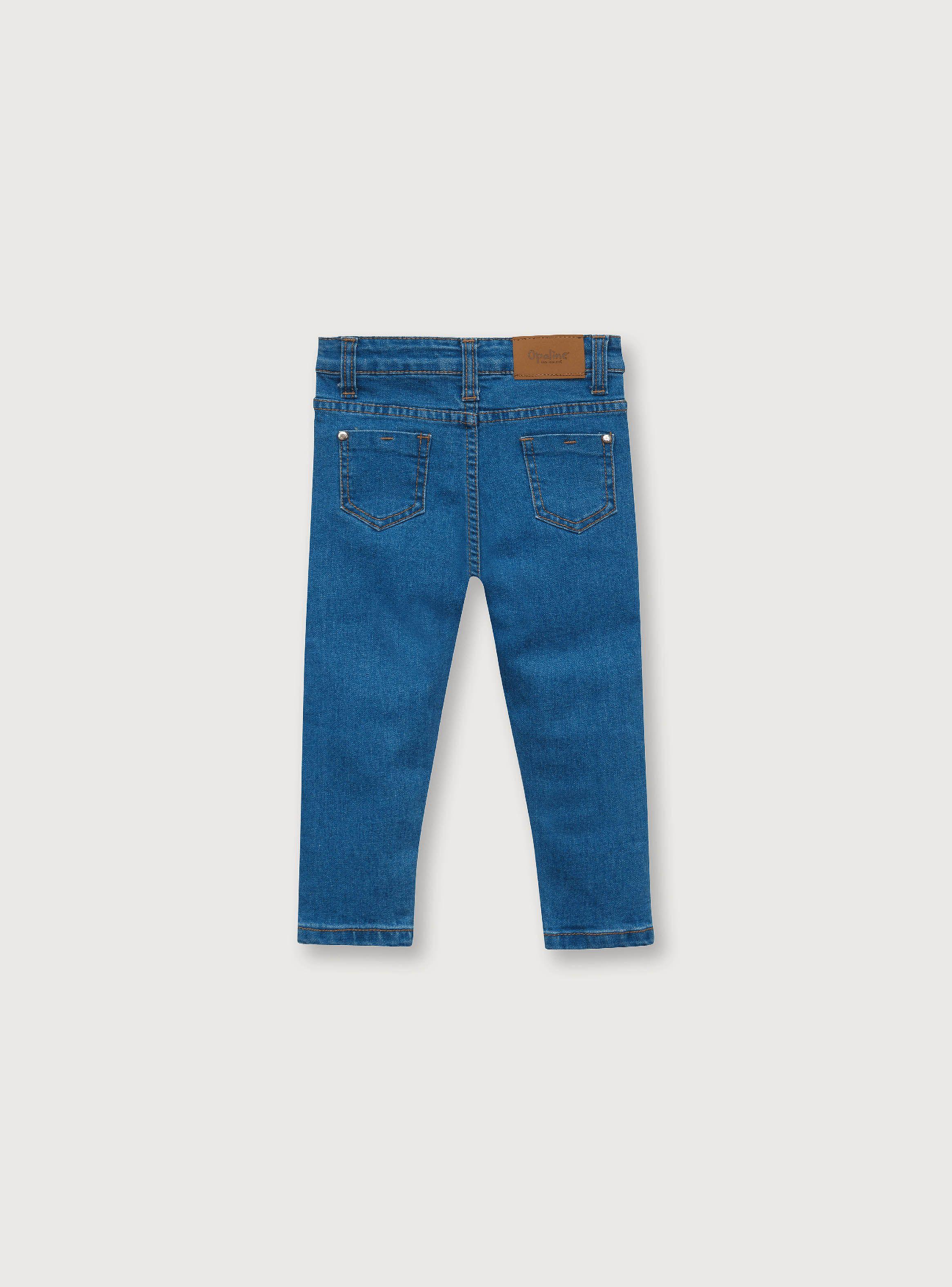 Jeans Niña Esencial Celeste Algodón (6M A 4A) Opaline-1