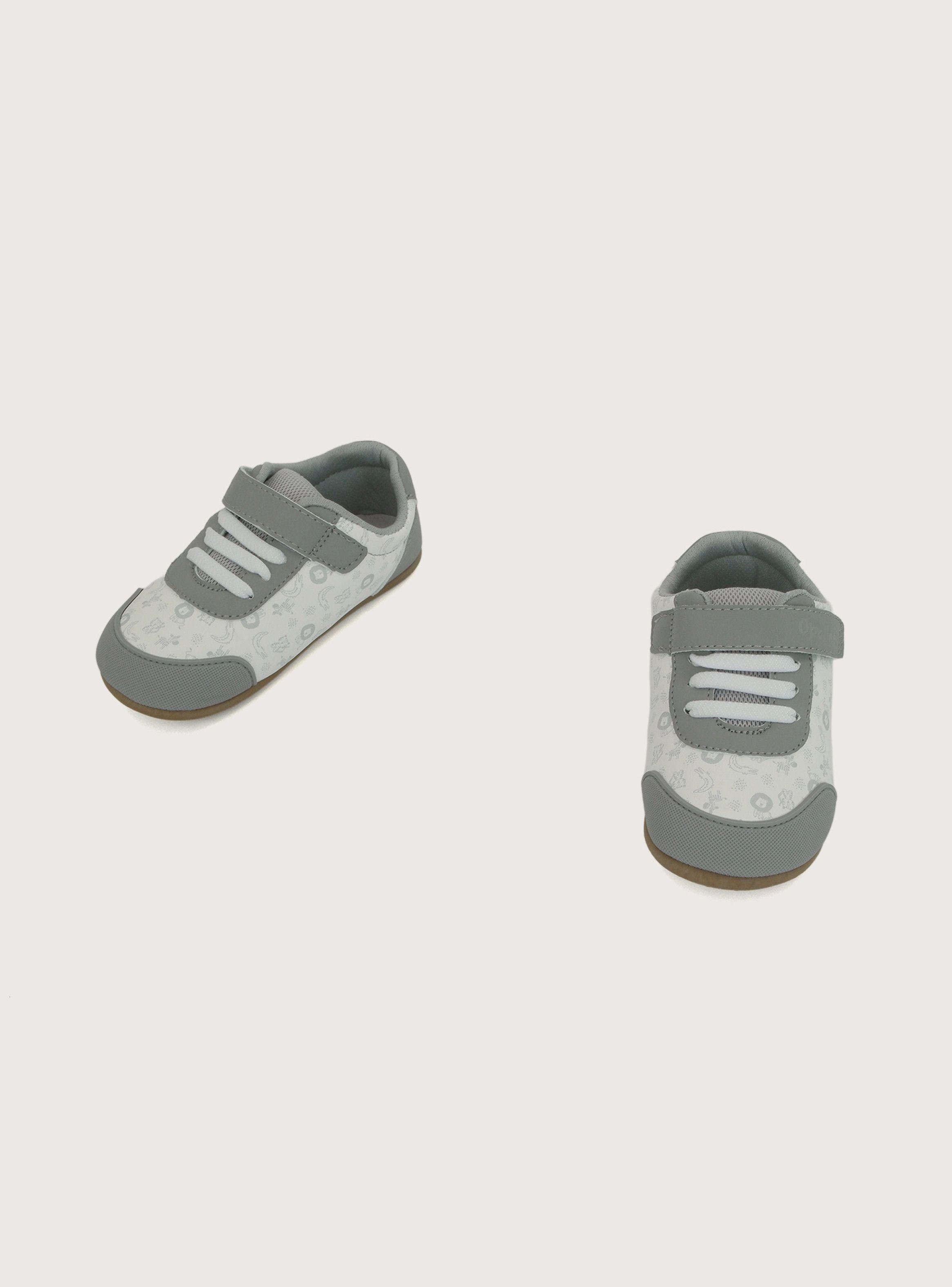 Zapatilla Suela Flexible Niño Gris Claro-3