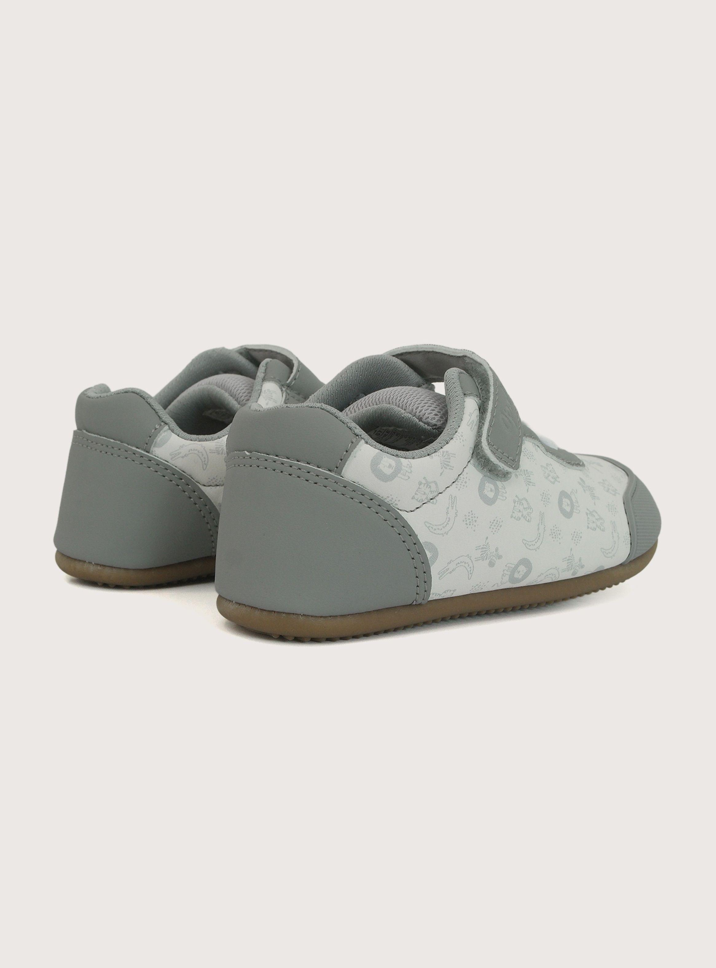 Zapatilla Suela Flexible Niño Gris Claro-4
