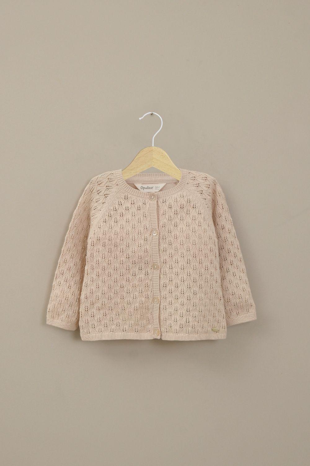 Chaleco damasco de niña-0