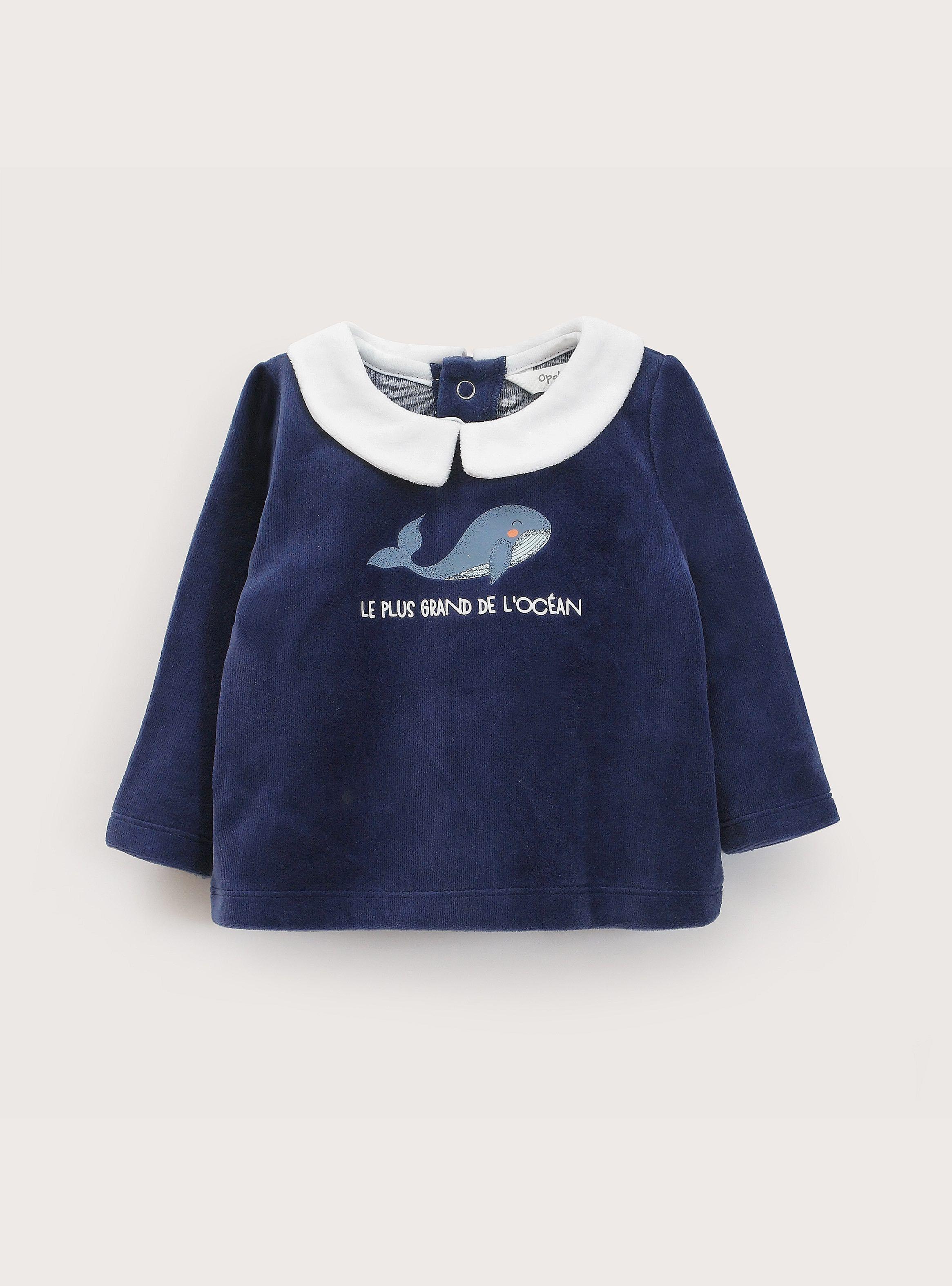 Conjunto Plush Bebe Niño Azul Marino-2