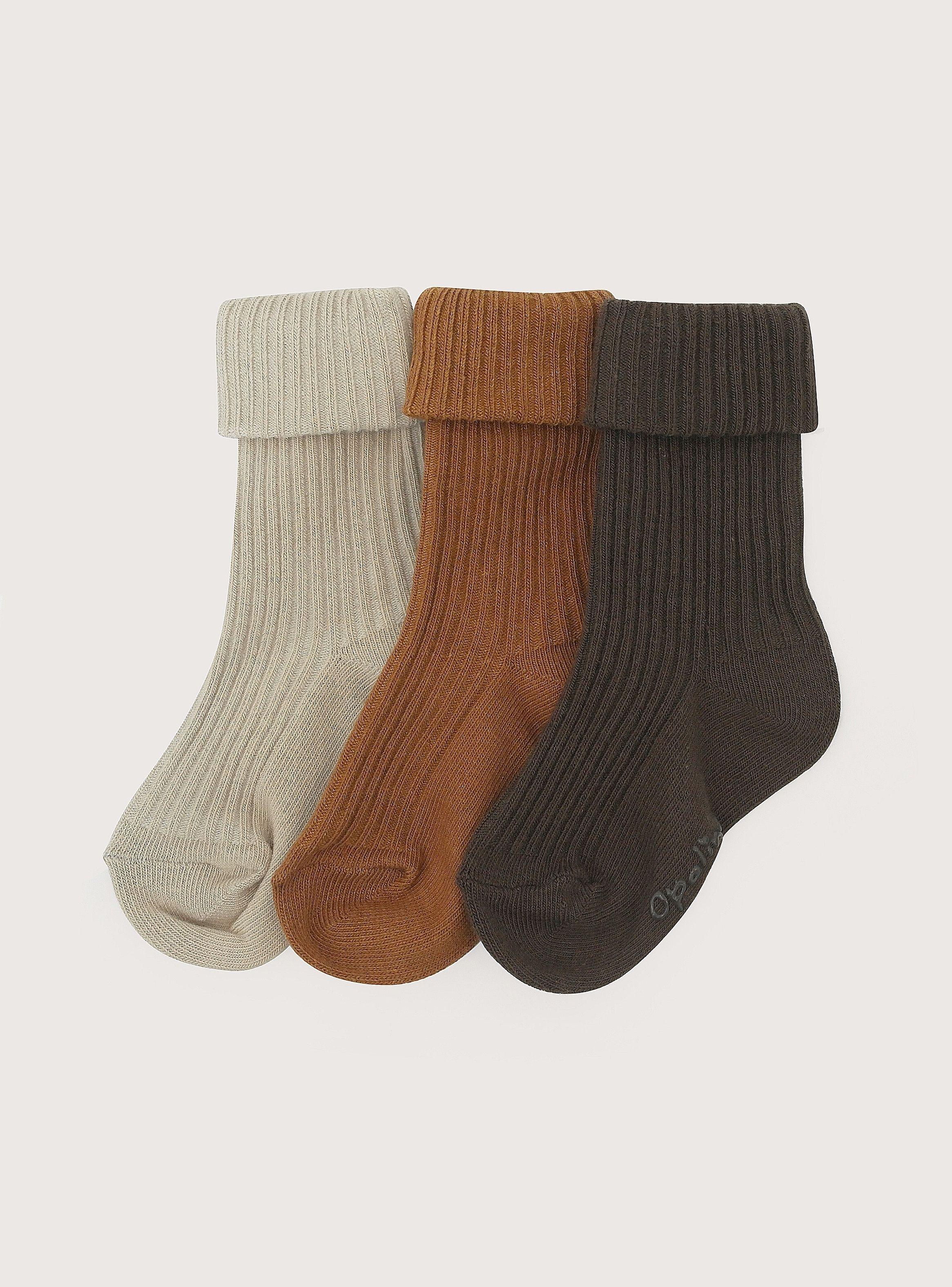 Pack De 3 Calcetines Cafes De Niño-0