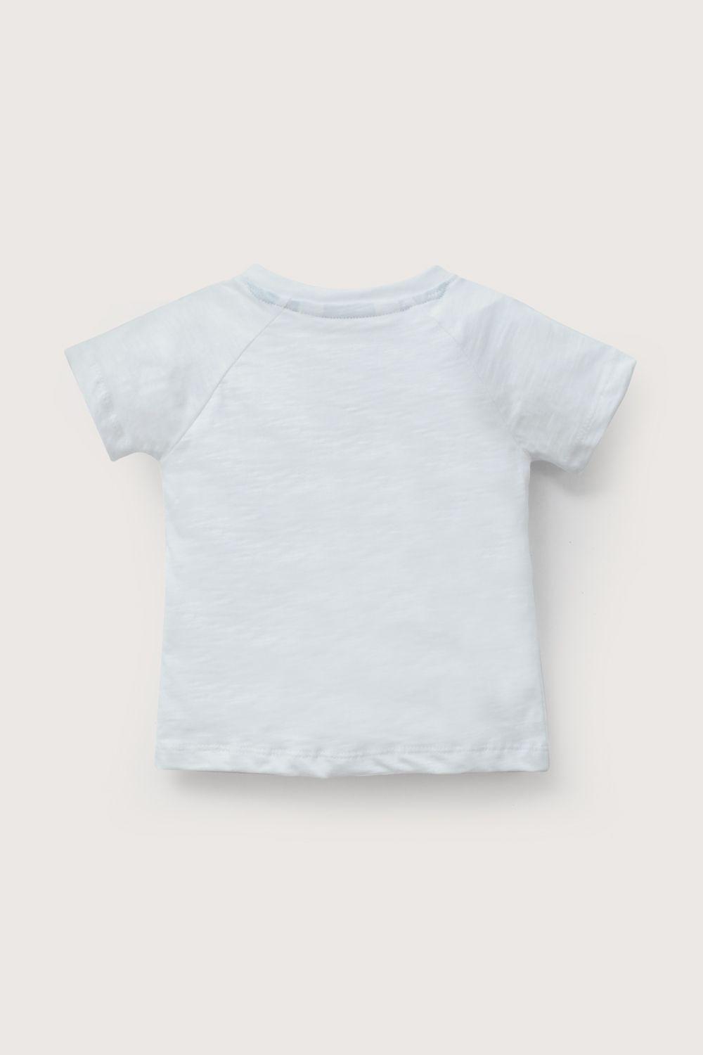 Polera manga corta blanca de niño-2