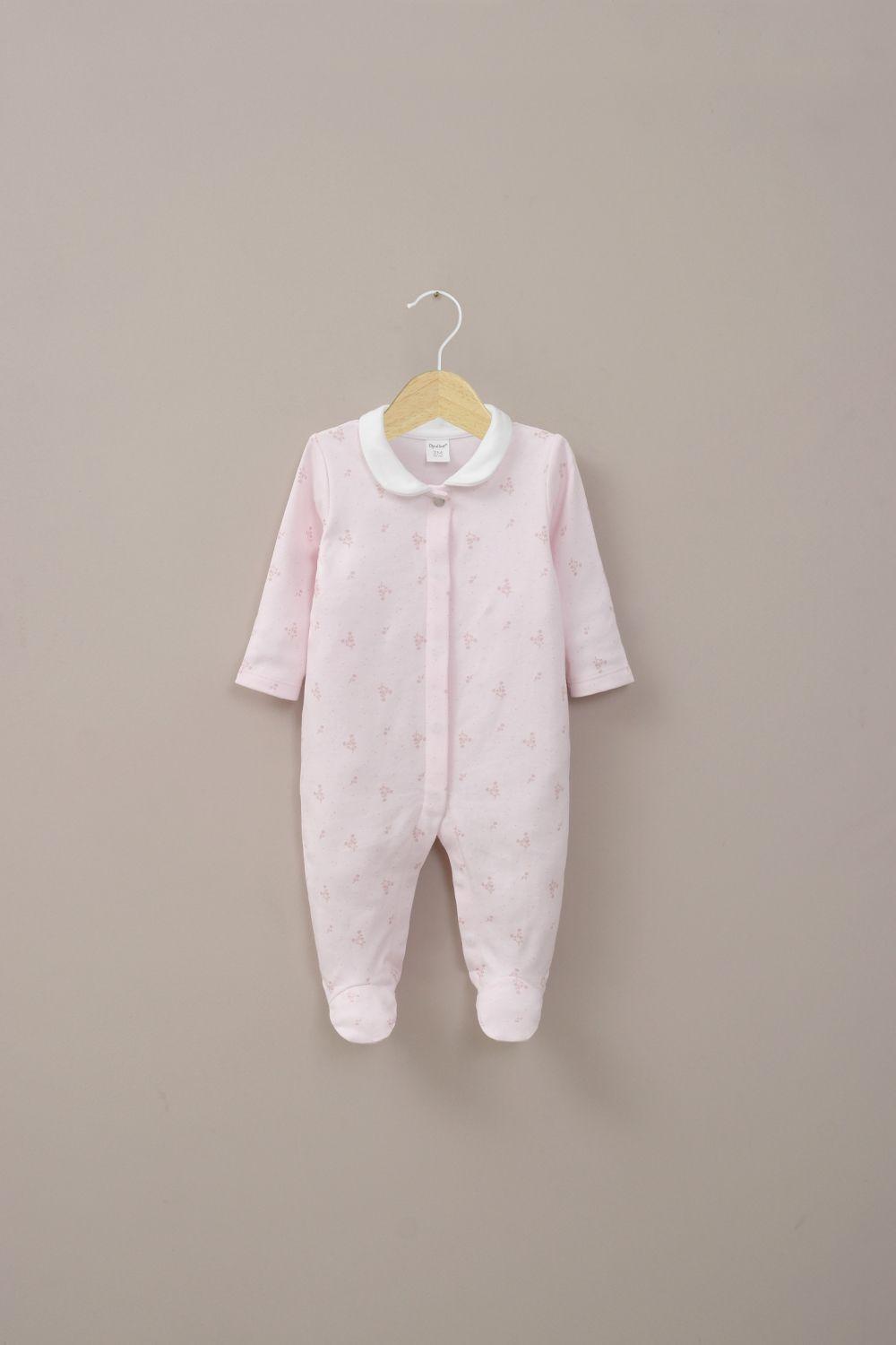 Osito rosado estampado de bebé niña-0