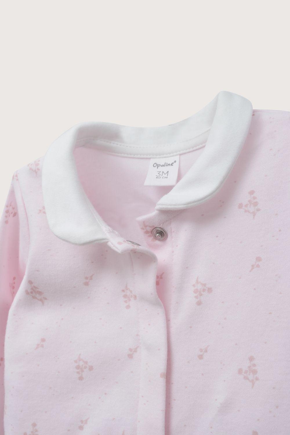 Osito rosado estampado de bebé niña-4