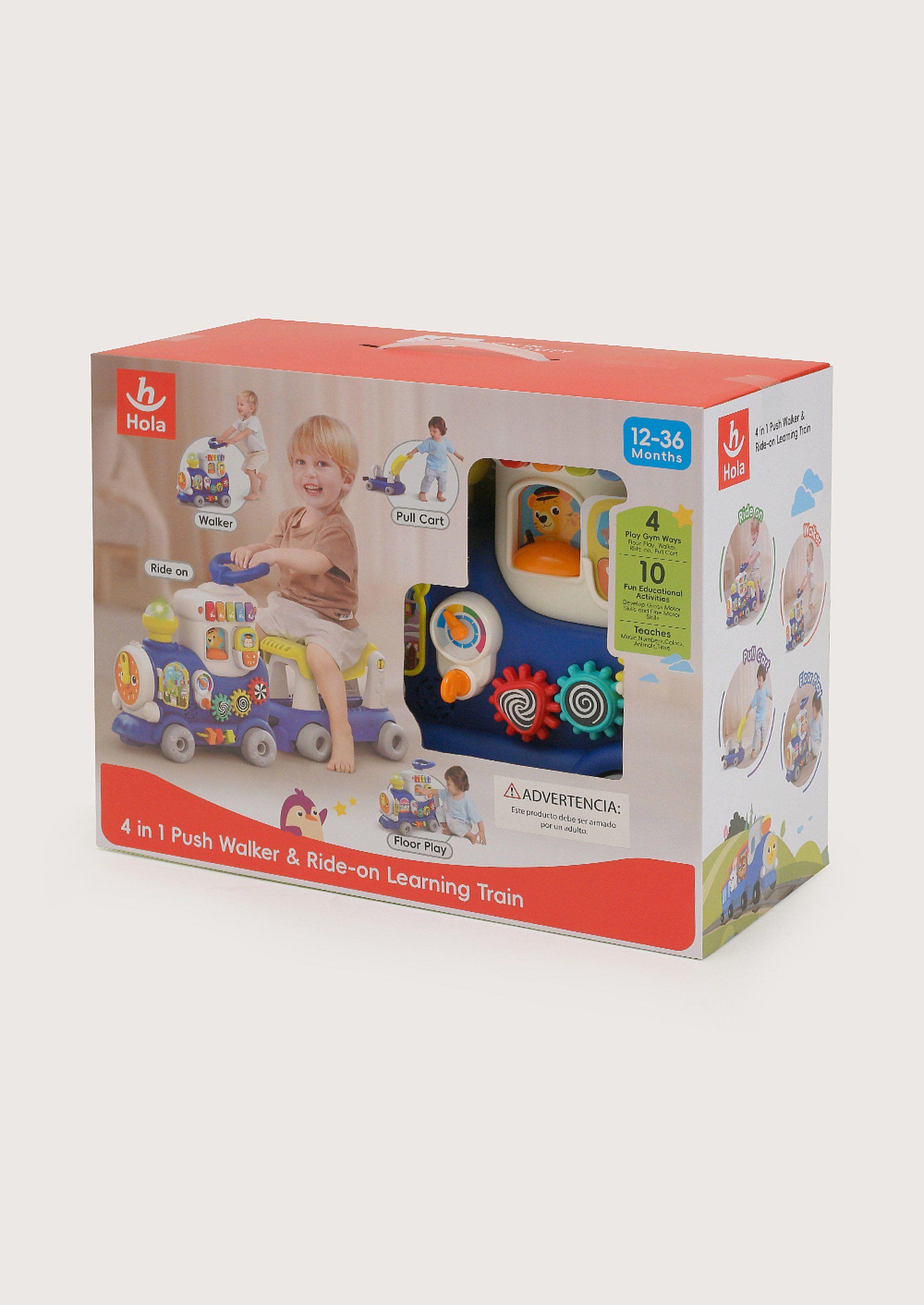Tren Educativo 4 en 1 para Empujar y Montar-2