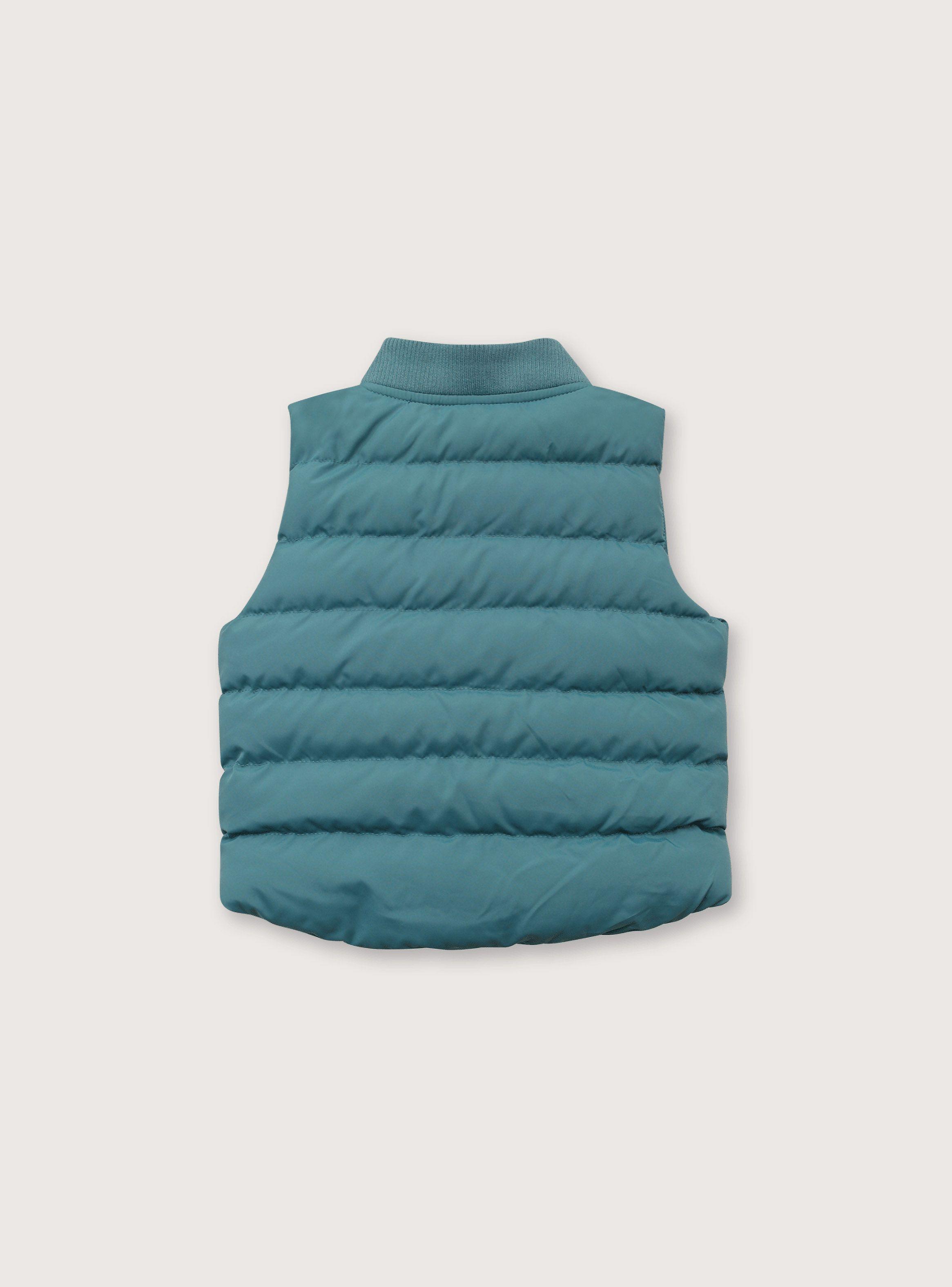 Parka Sin Mangas Verde de Niño-1