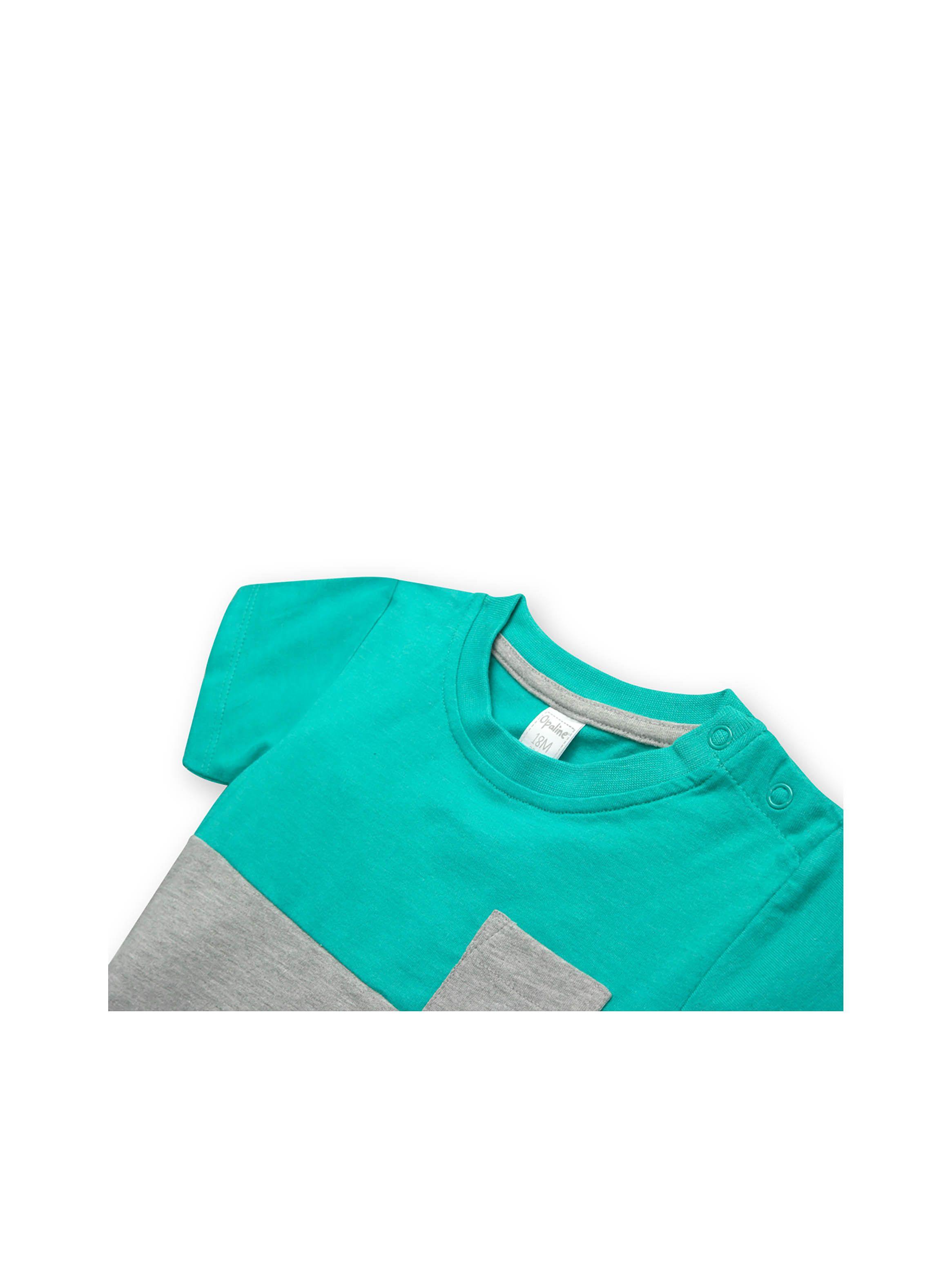 Polera De Niño Esencial Verde Esmeralda (6M A 4A) Opaline-2