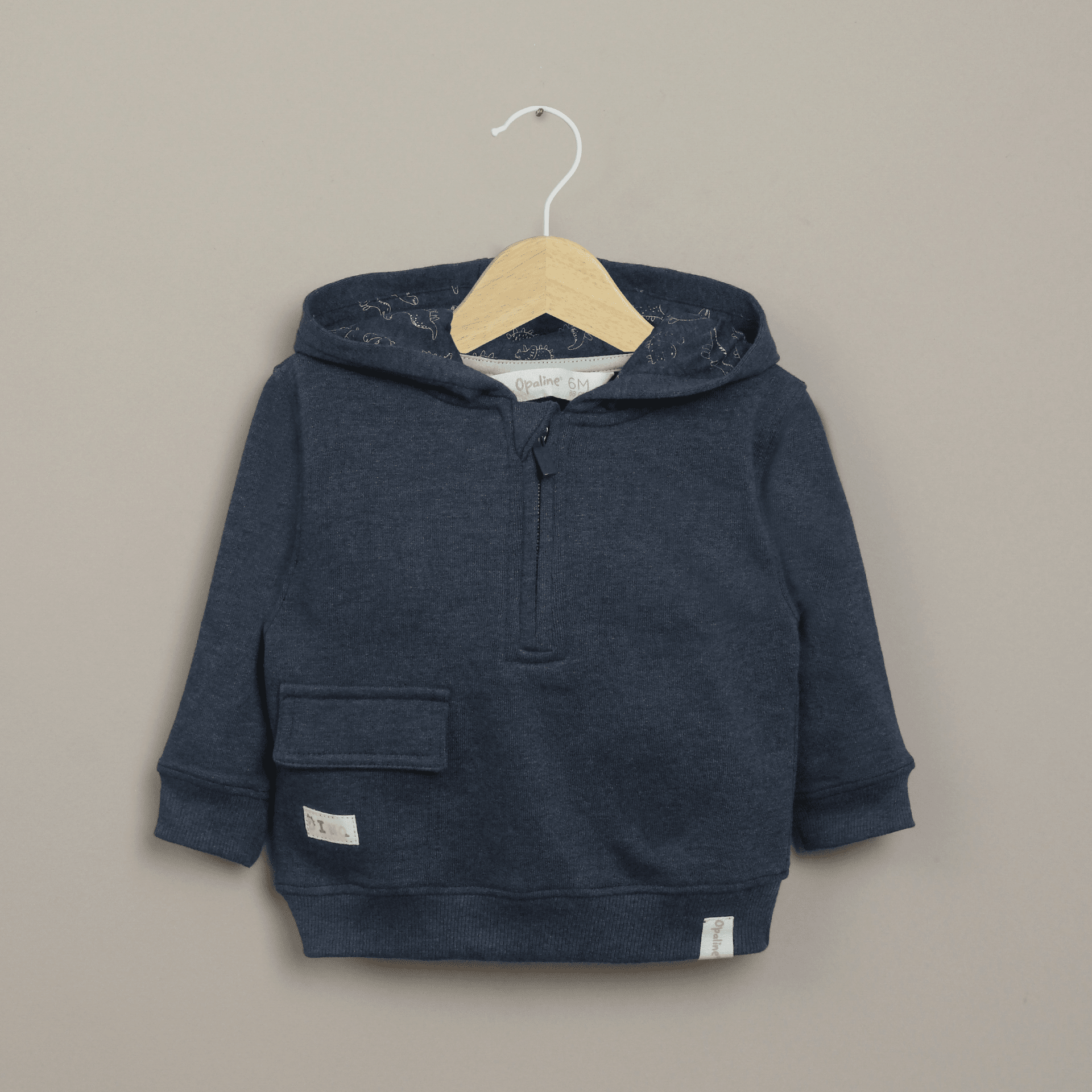 Polerón dinosaurio azul de niño-0