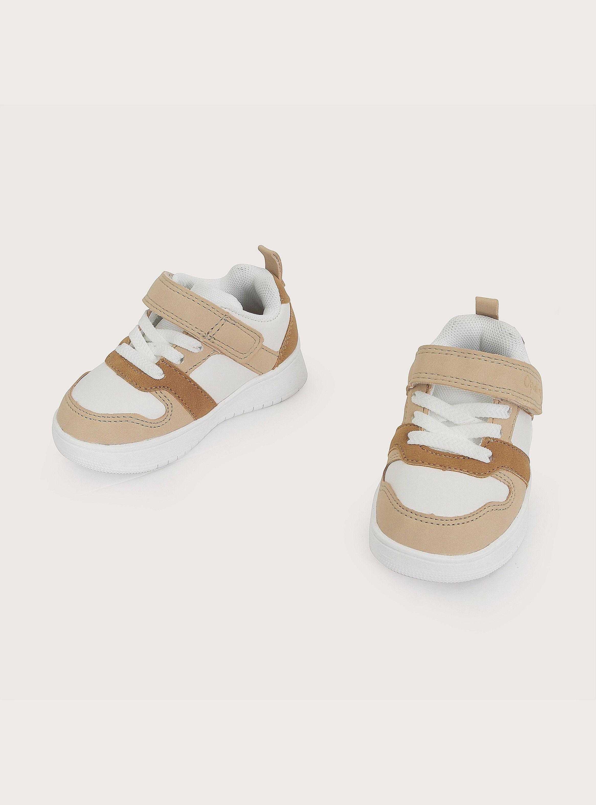 Zapatilla Casual Blanca Camel Niño-3